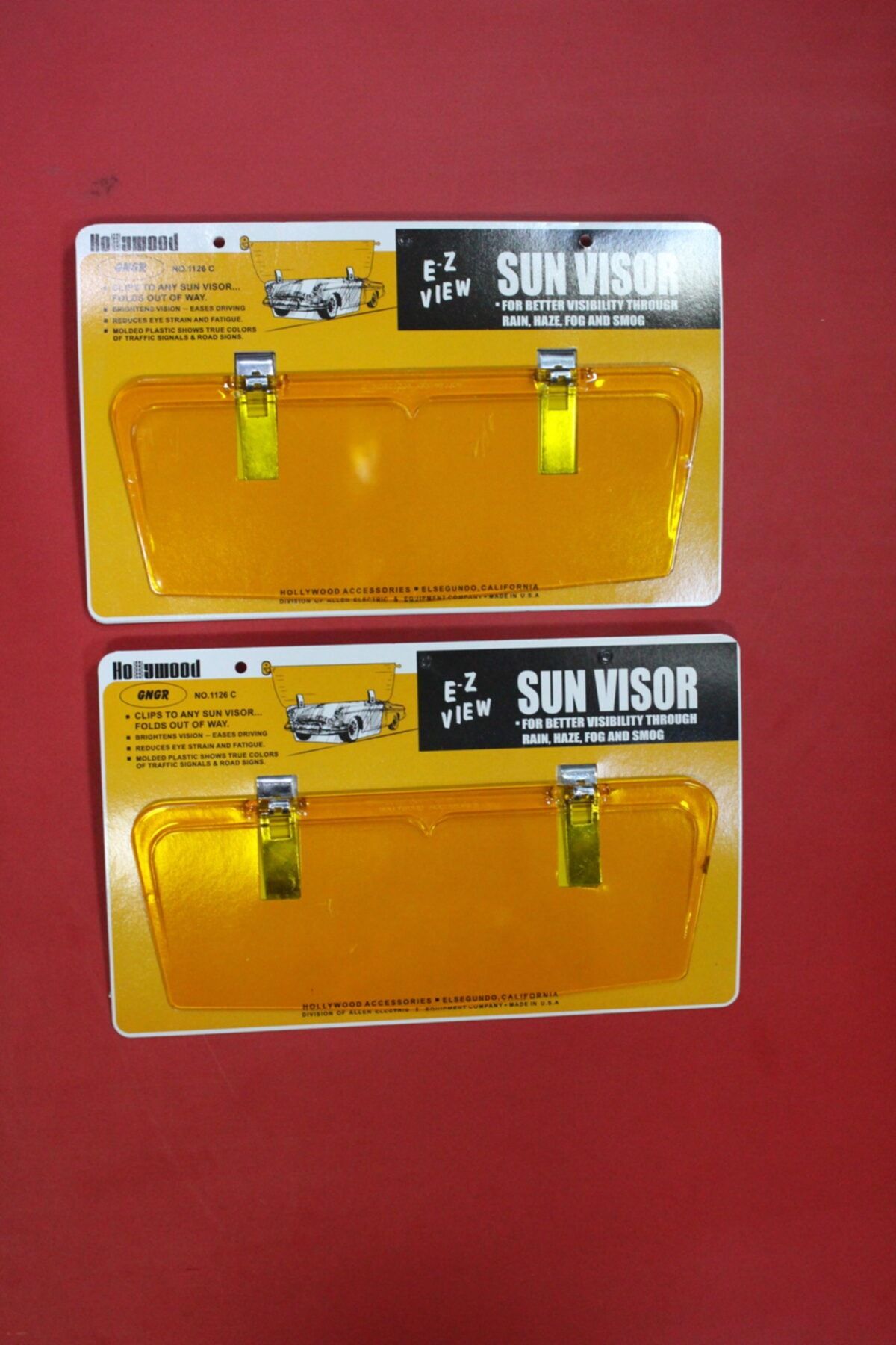 GÜNGÖR OTO AKSESUAR Etiketçilere Sarı Holywood Sunvisor Güneşlik Takımı