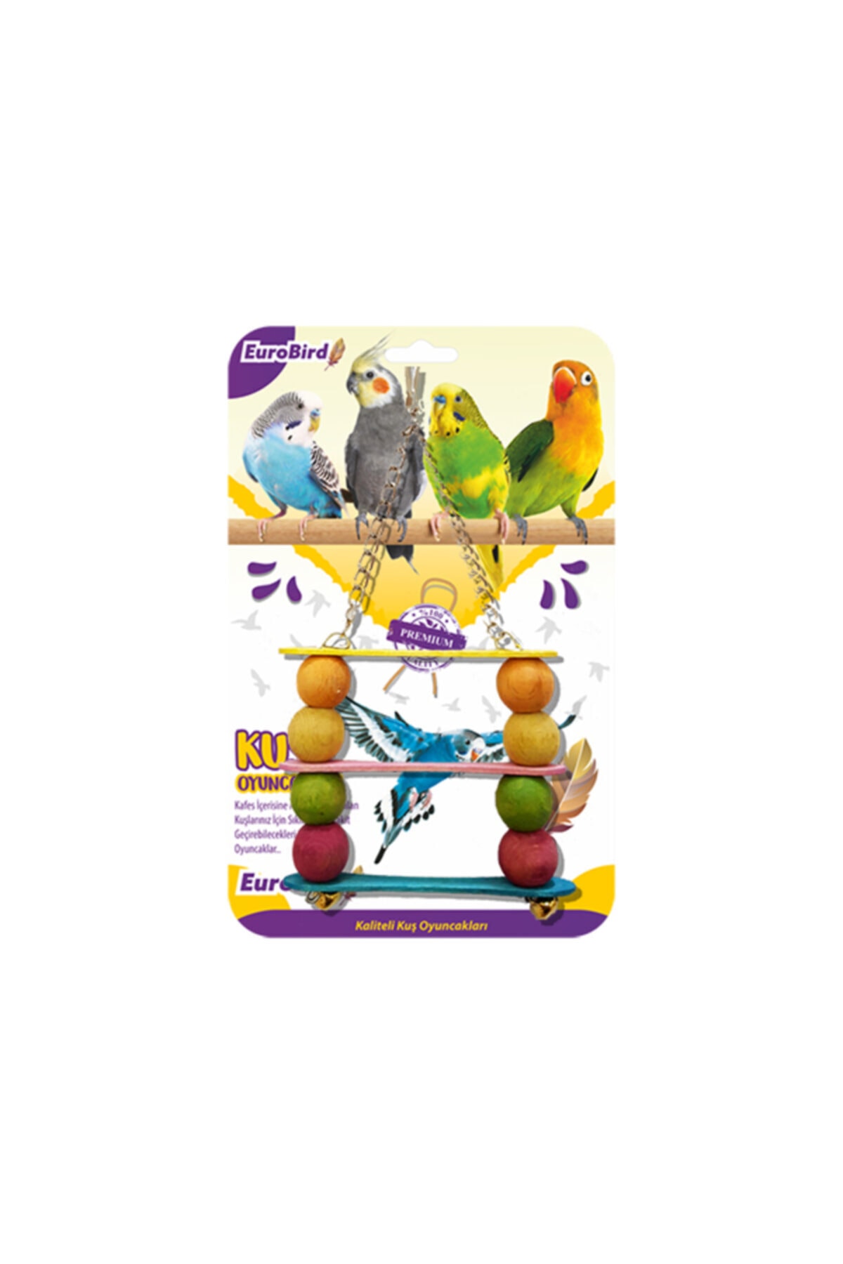 See Me Eurobird Kuş Oyuncağı Üçlü Salıncak