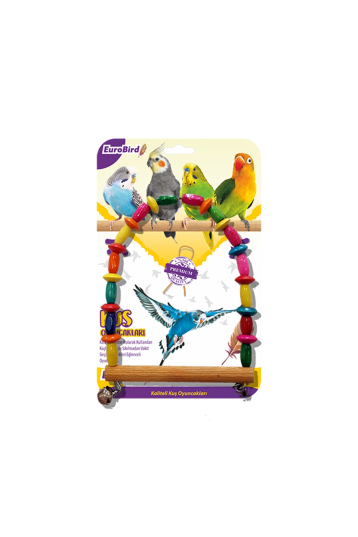 See Me Eurobird Kuş Oyuncağı Boncuklu Oval Salıncak