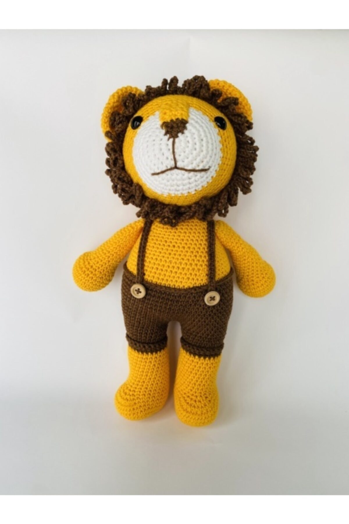 mombabynmore Amigurumi Organik El Yapımı Oyuncak Aslan Leo