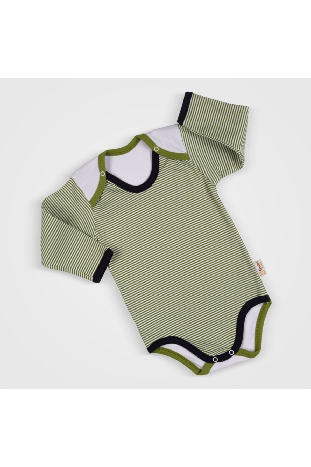 Gubi Kids Unisex Bebek Yeşil Pamuk Çıtçıt Body