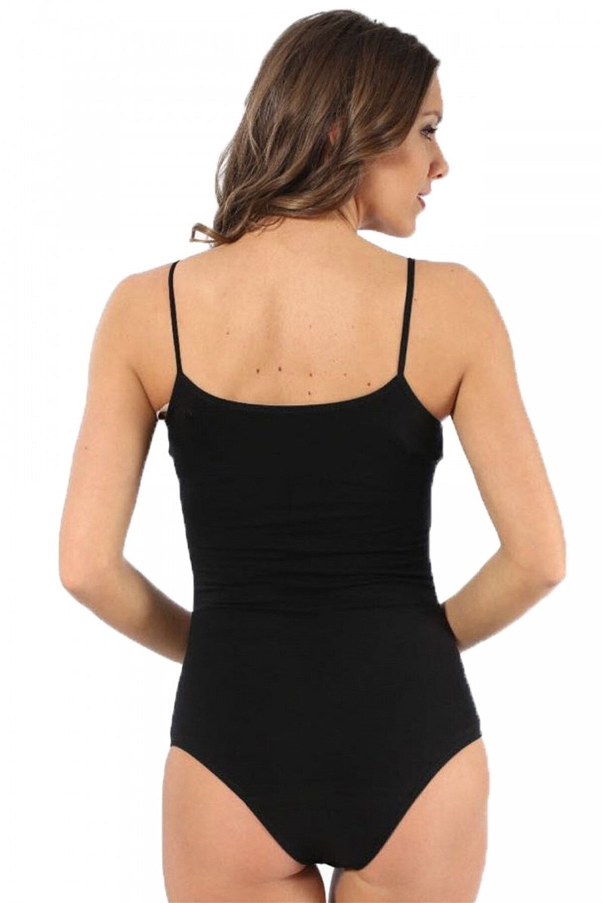 Moda Çizgi Kadın  Ip Askılı Çıtçıtlı Body 240