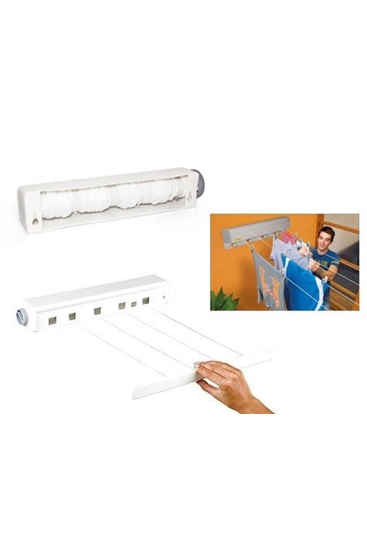 Berrinstore Pratik Portatif Yeni Nesil Çek As Kolay Askılık 4 Ipli Askılık