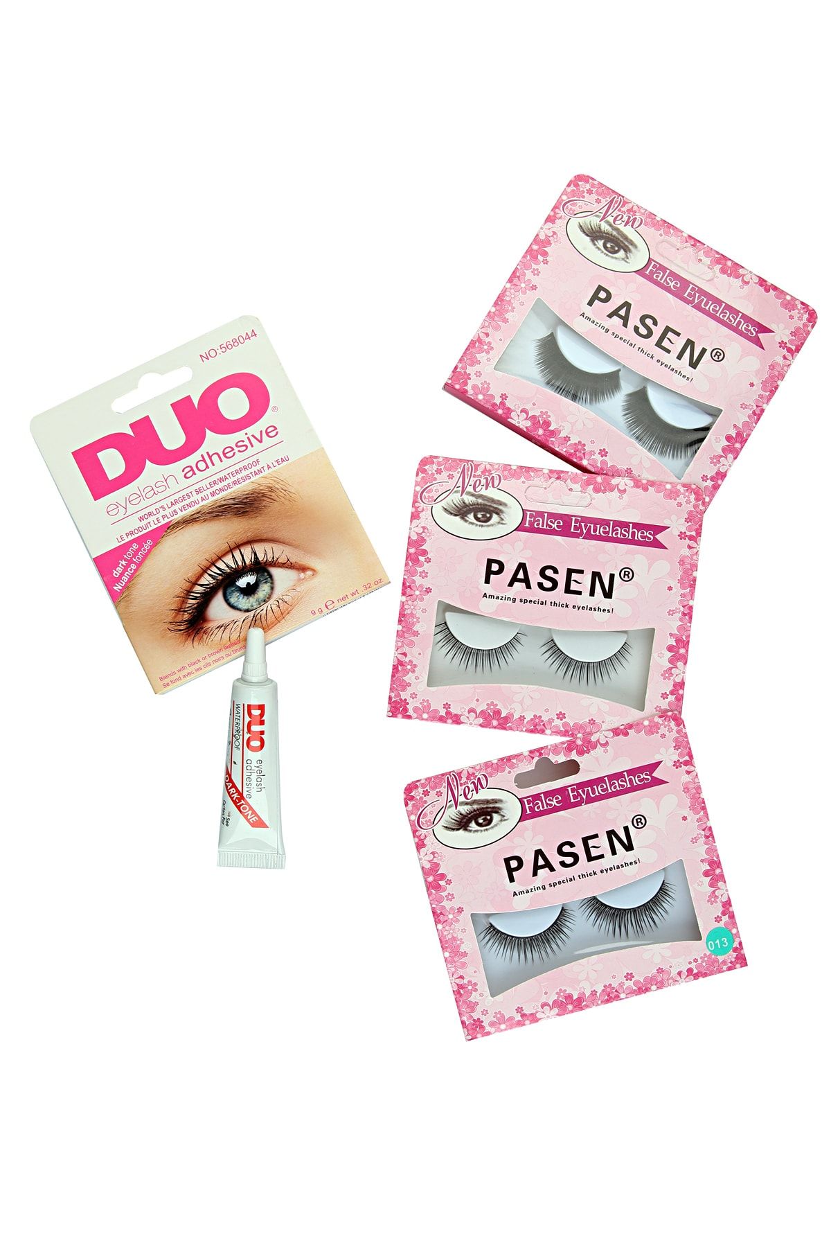 PinkyRose Takma Kirpik & Kirpik Yapıştırıcı Seti 4 Parça