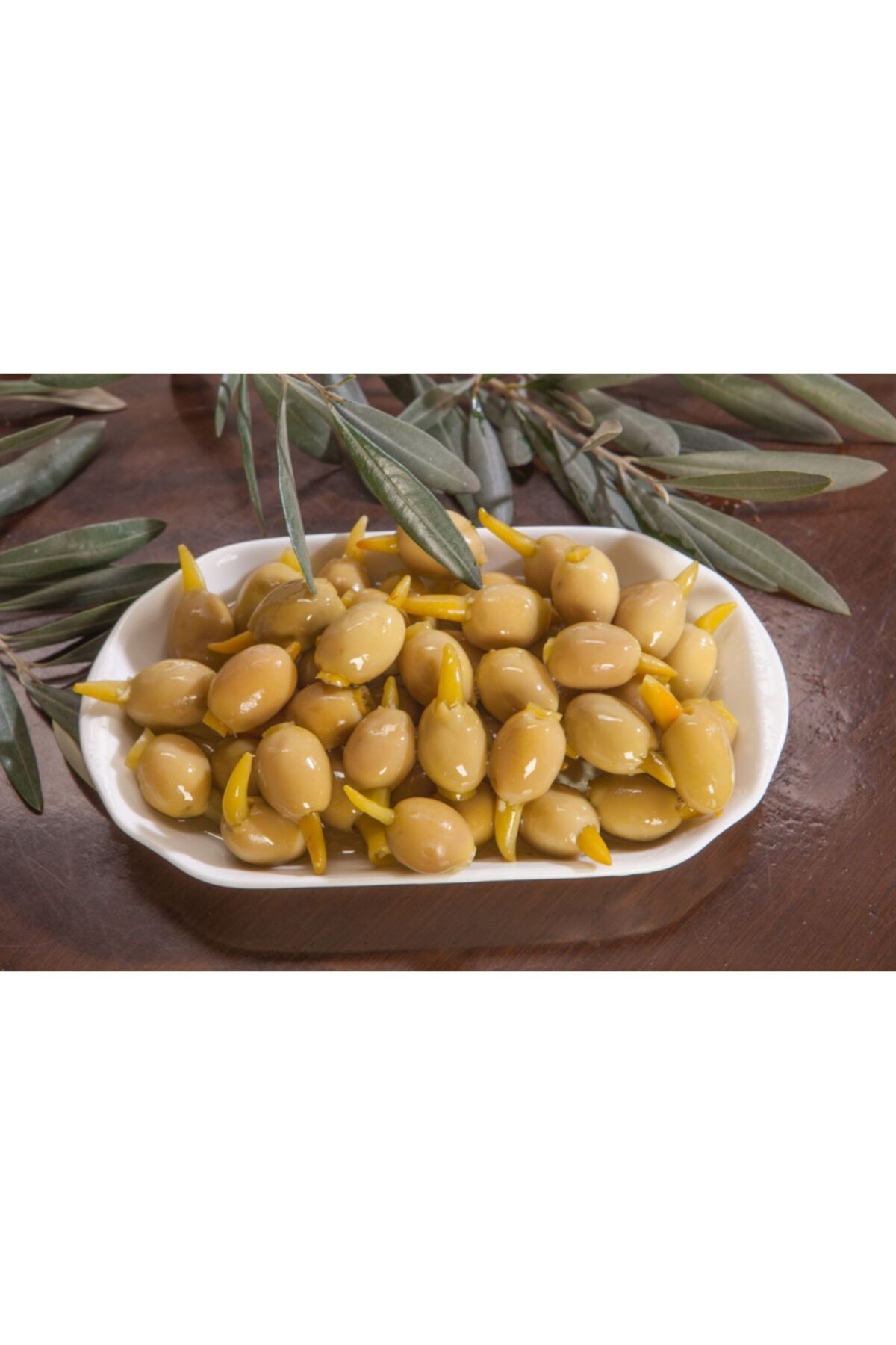 Has Premium Piri Piri Dolgulu Yeşil Zeytin - Piri Piri Dolgulu 820gr