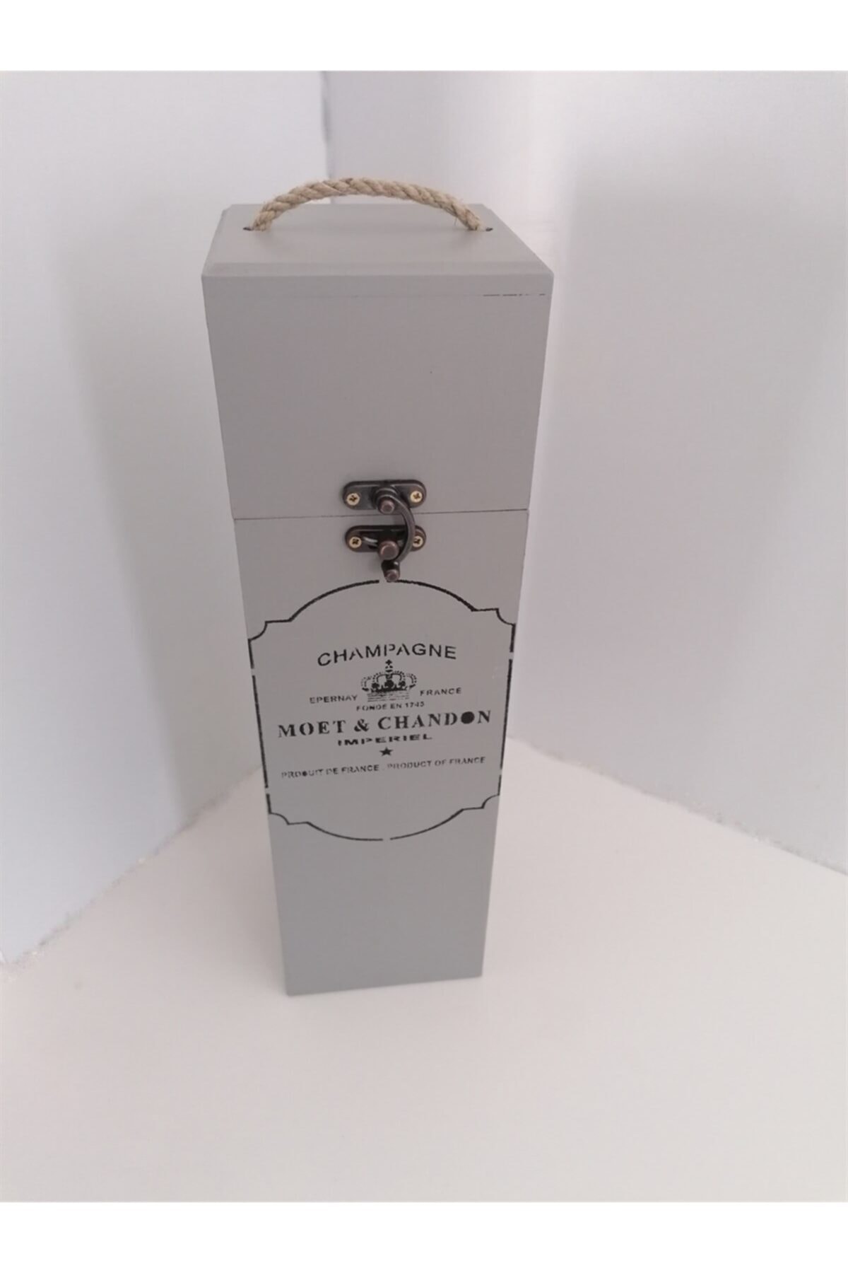 Baykon Ahşap Gri Ahşap Kutu 35x10