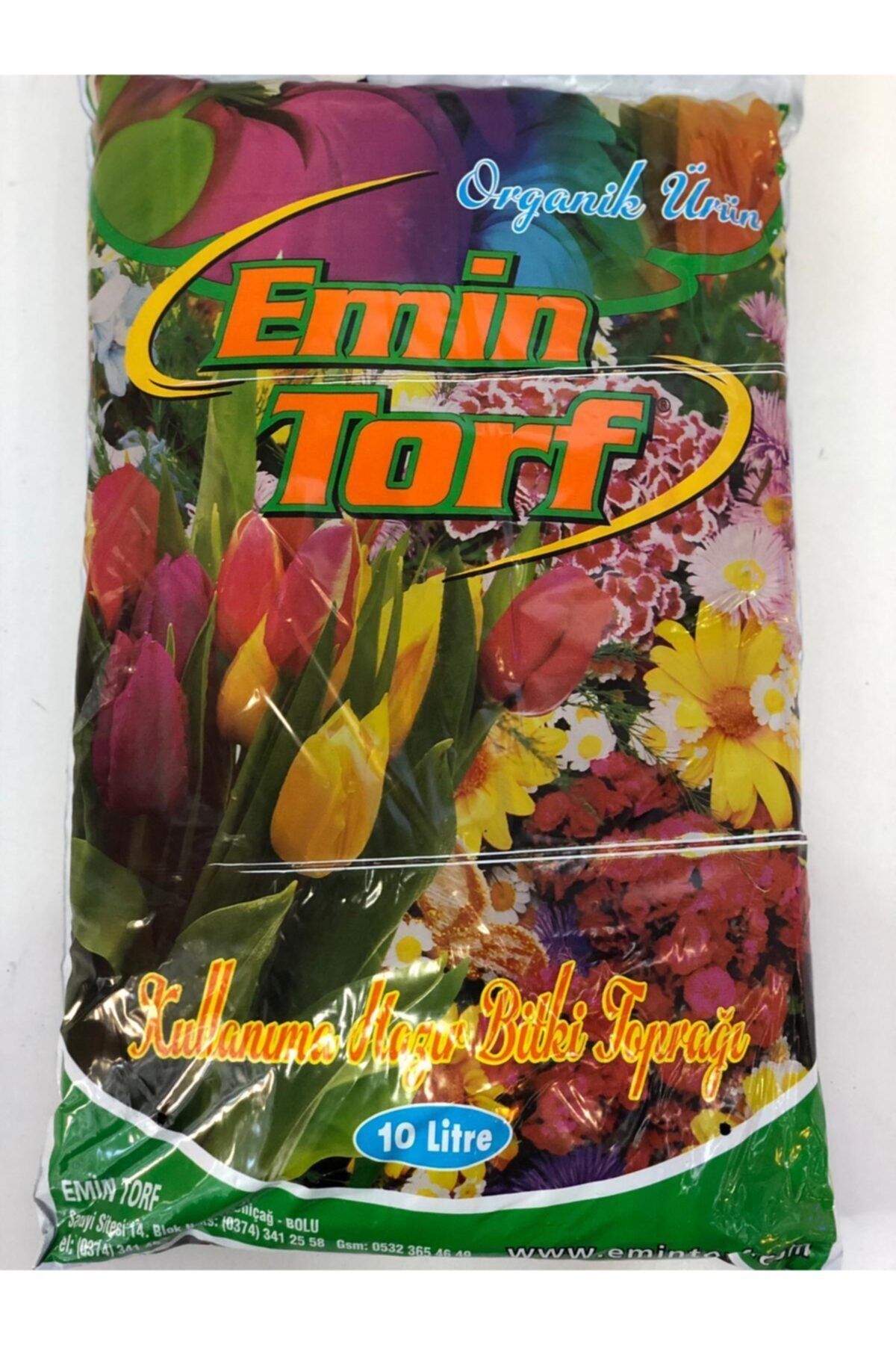 emin torf Organik Saksı Çiçek Bitki Toprağı 10 lt