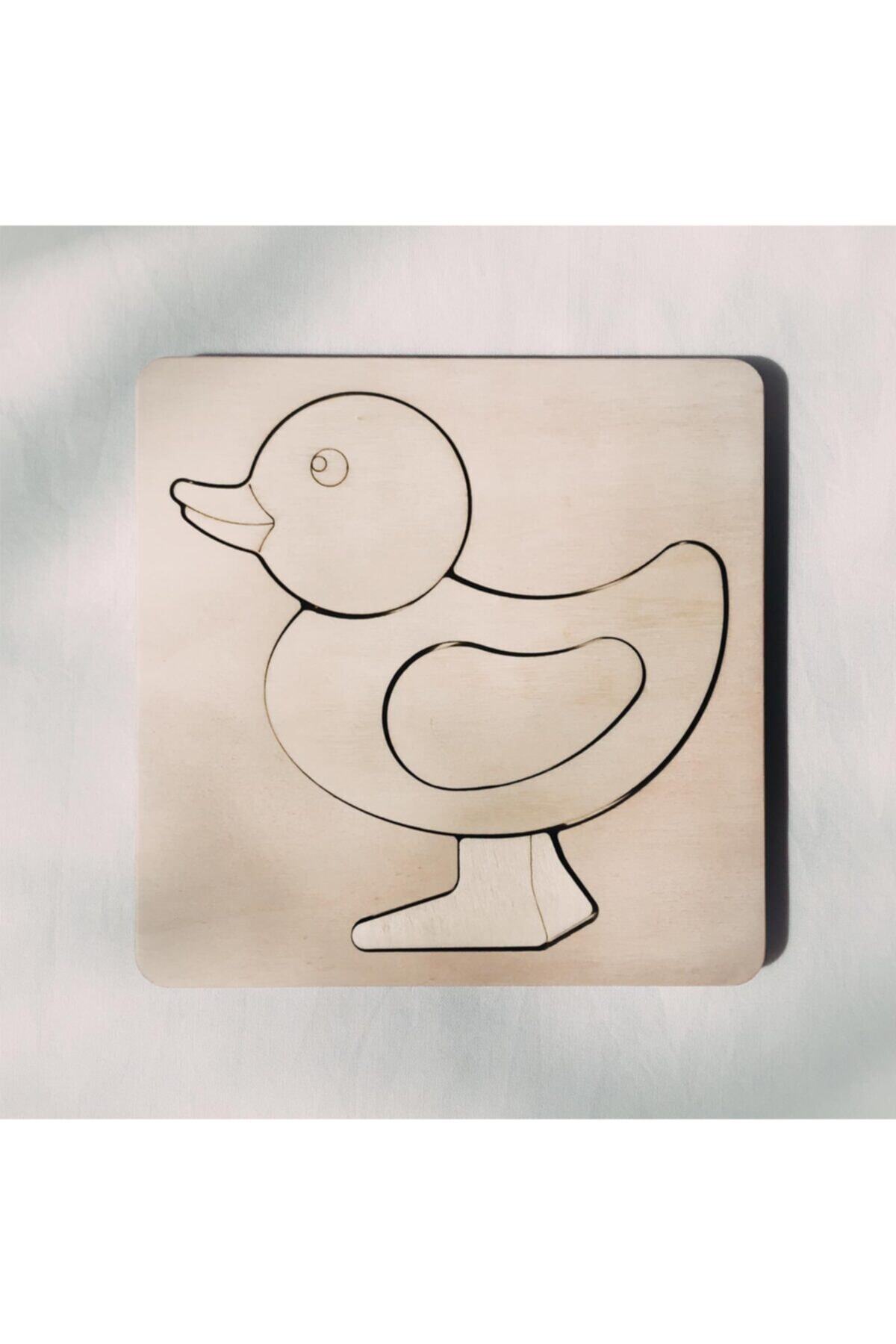 dodido wooden toys Boyanabilir Ahşap Yapboz Ördek