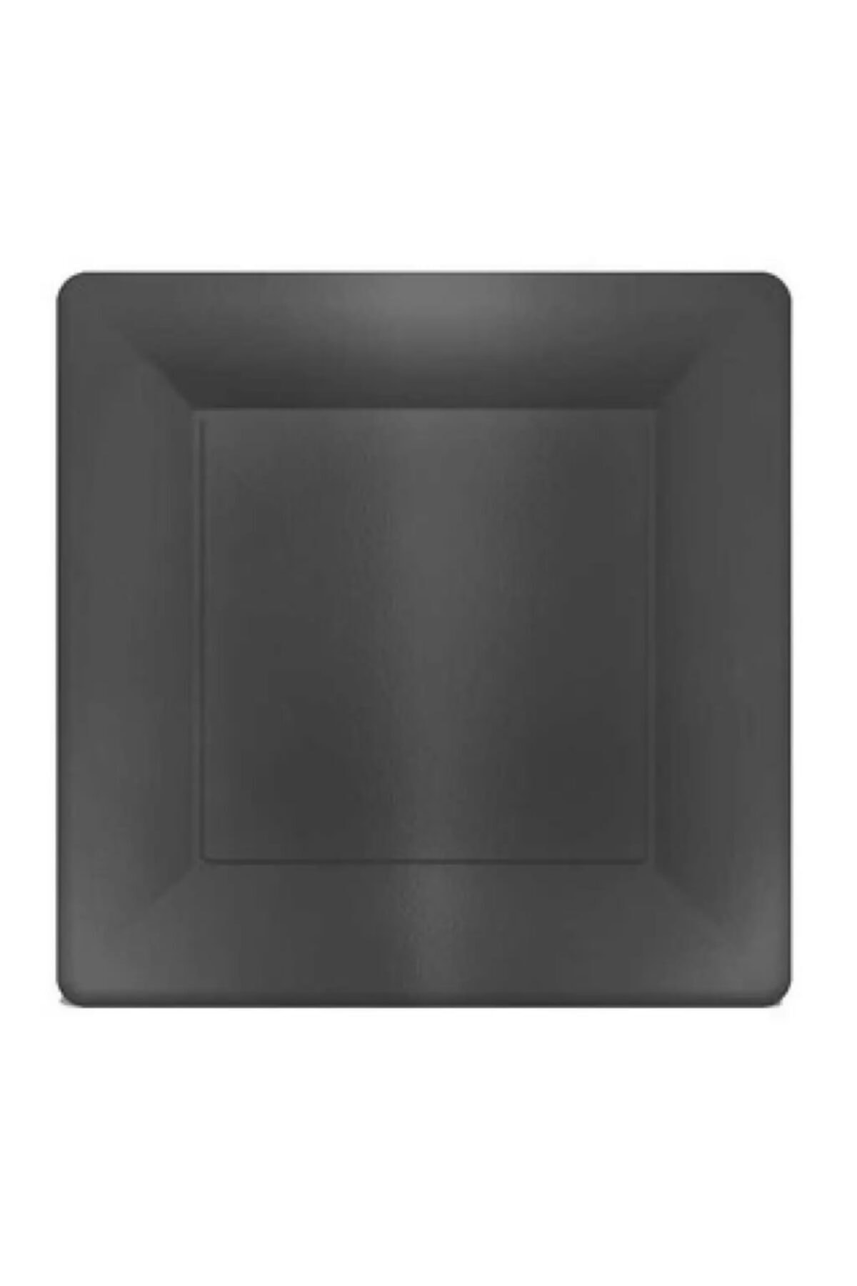 Hayaller Dükkanı Tabak Kare Metalize Siyah 29cm Pk:6-