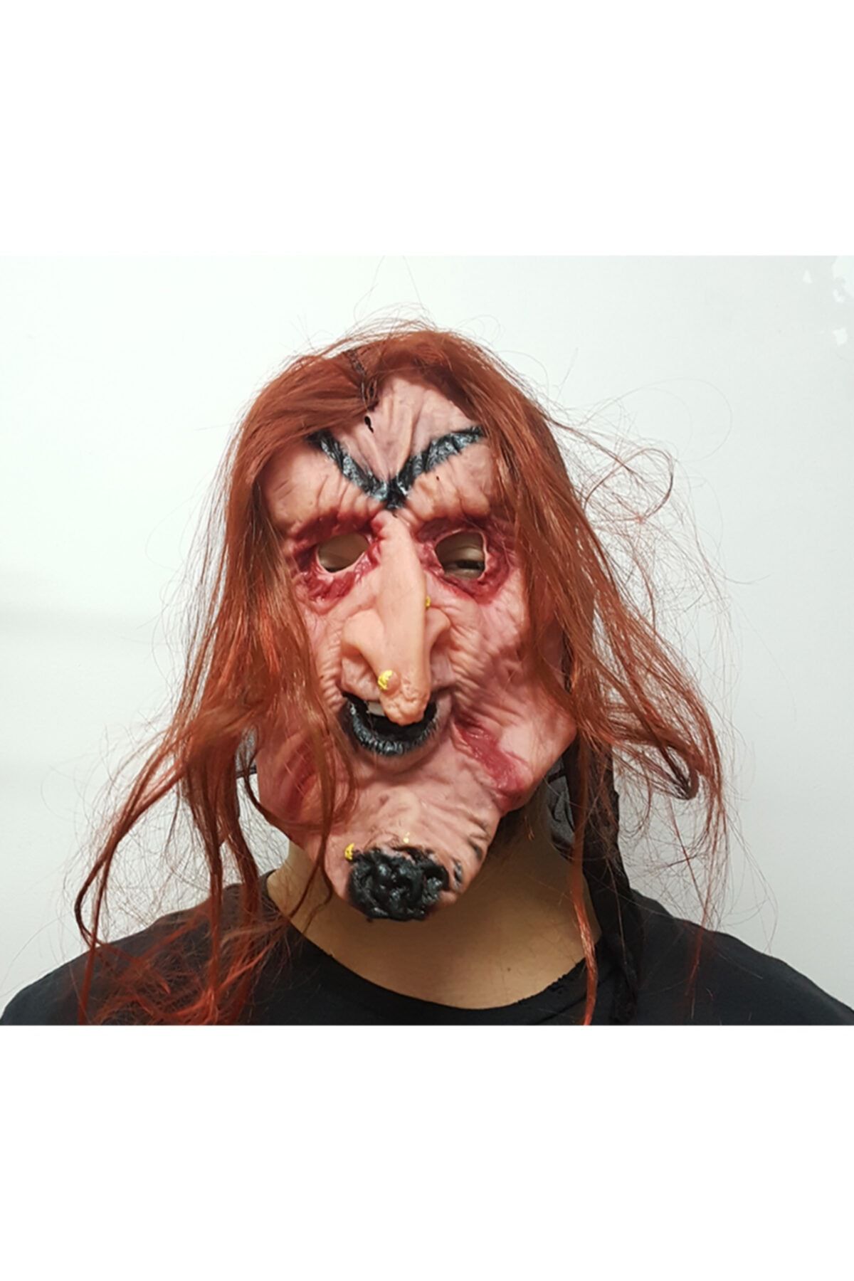 LAUREL DREAM Halloween Cadılar Bayramı Saçlı Cadı Maskesi