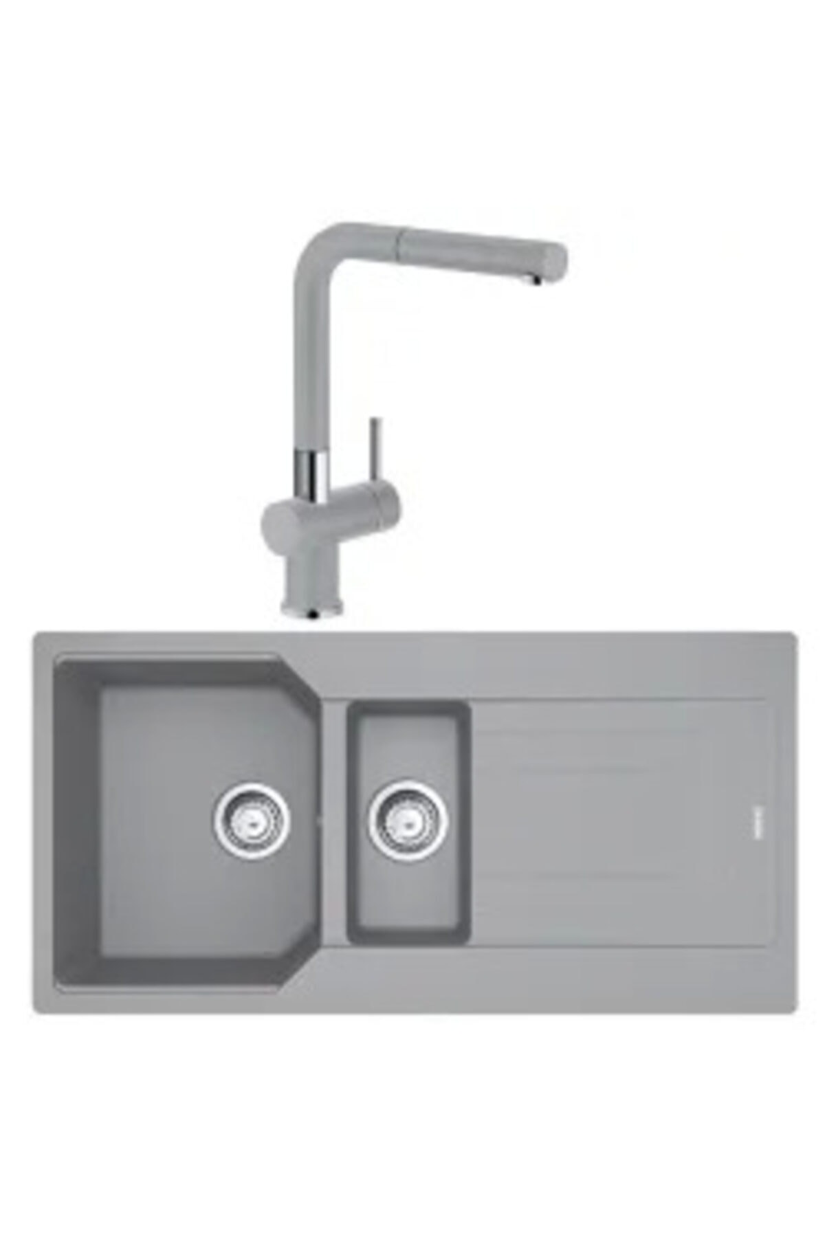 Franke Urban Ubg 651-100 1,5 Gözlü Granit Eviye + Active Plus Doccia Armatür (stone Grey)
