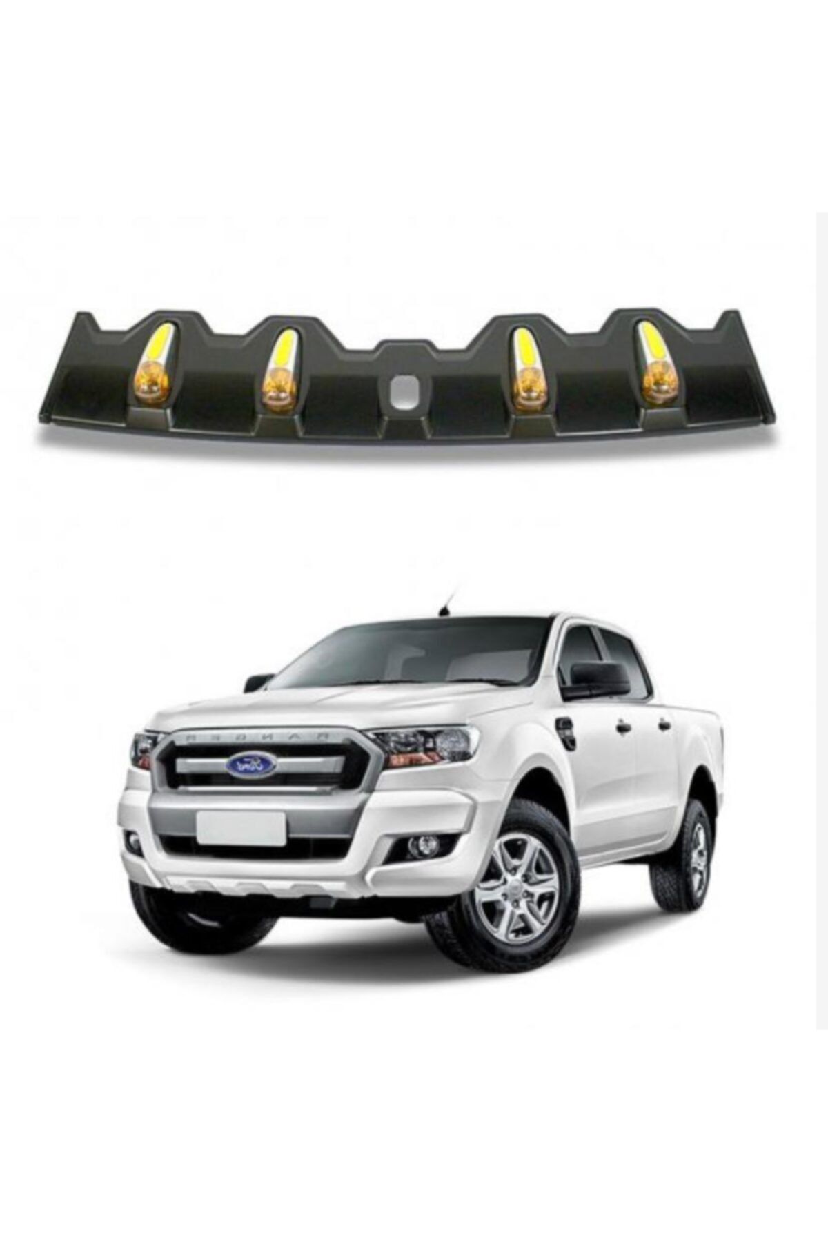 Vendortuning Ford Ranger 2015 Sonrası Yapışkanlı Amerikan Moonvizör