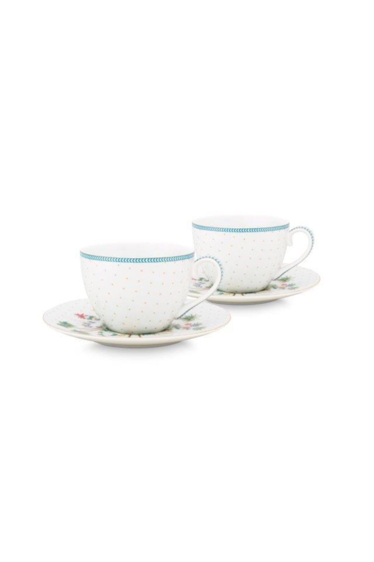 Pip Studio Jolie Ikili Beyaz Çay Fincanı Seti 280 Ml.