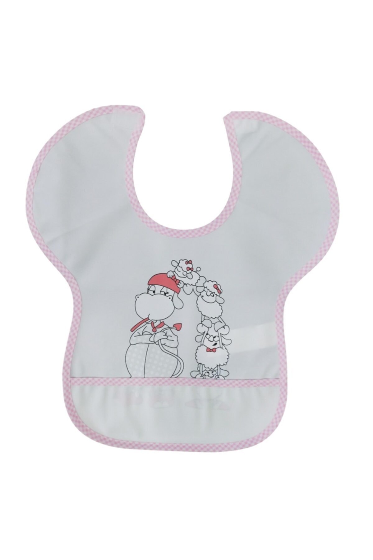 Veo Baby Pembe Beyaz Yarasa Model Önlük