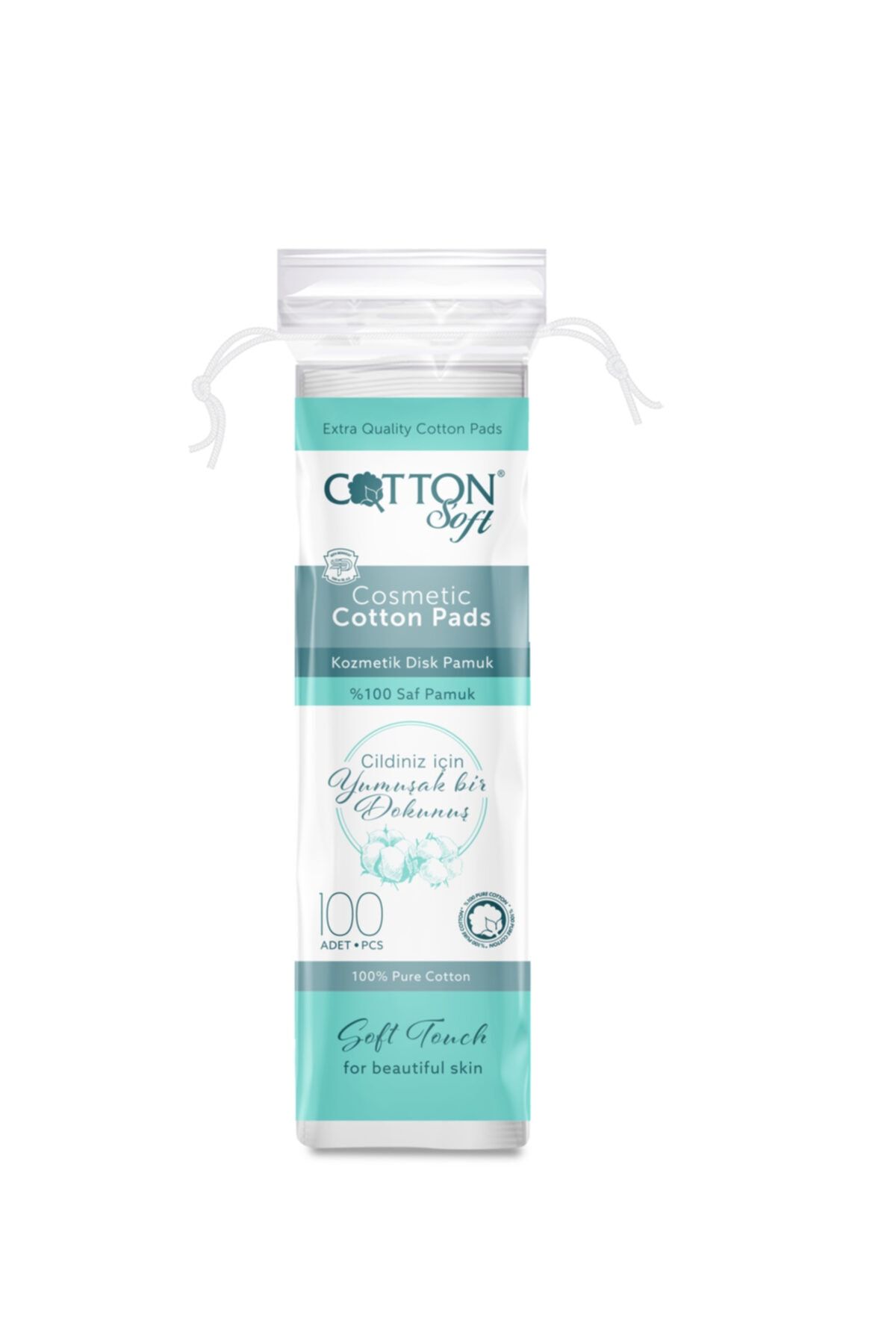 Cotton Soft Makyaj Pamuğu 100'lü Disk/ %100 Saf Pamuk