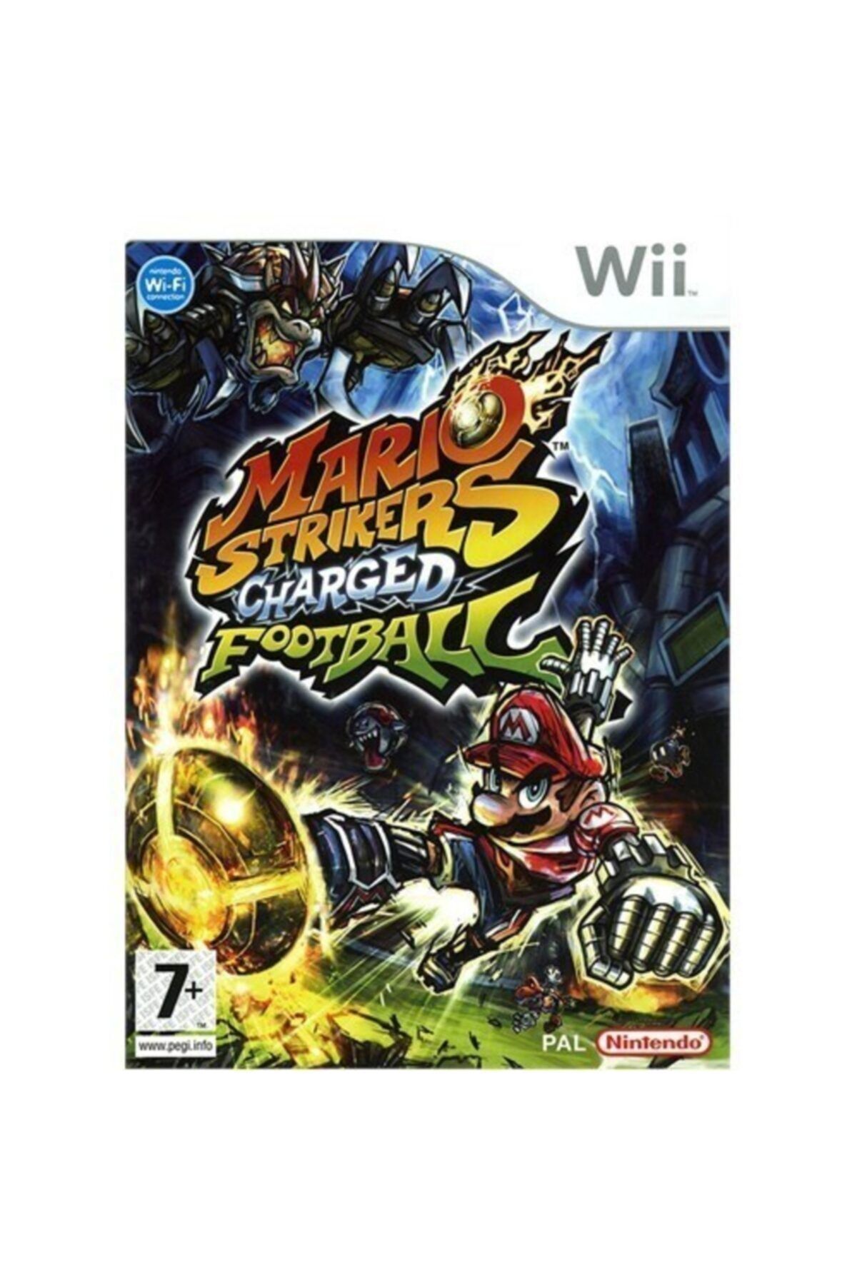 Nintendo Wii Mario Strikers Charged Football + Wii Axcess Silicon