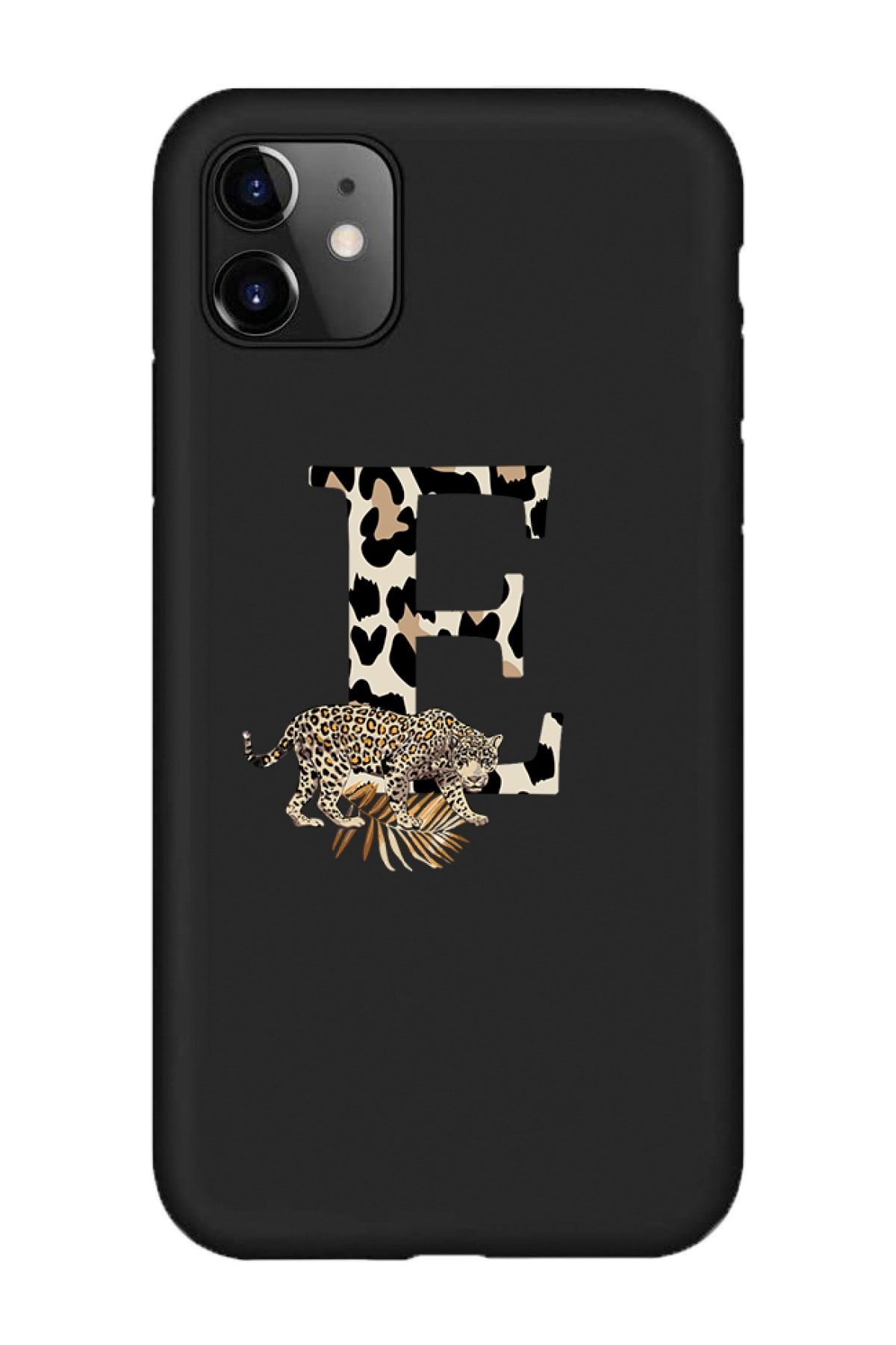 shoptocase Iphone 11 Leopar E Harf Desenli Lansman Telefon Kılıfı