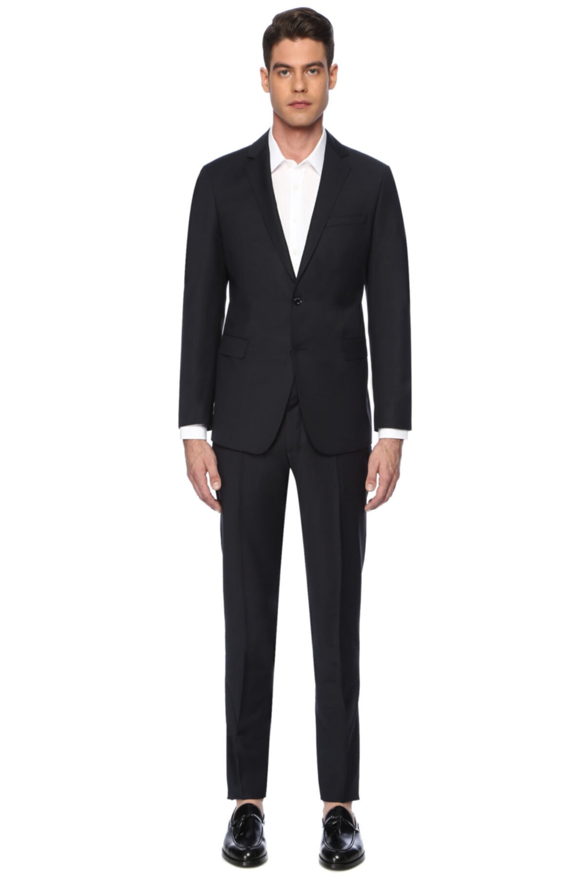 George Hogg Erkek Slım Fit Lacivert Takım Elbise