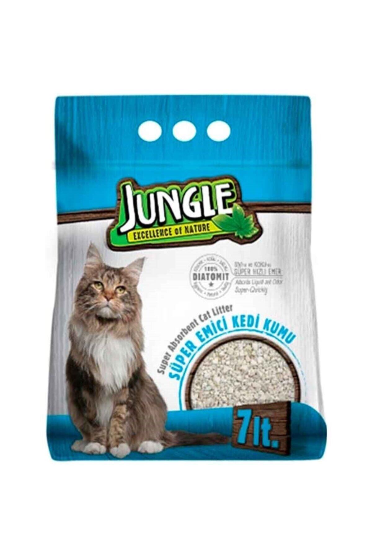 Jungle Diatomit Emici Kedi Kumu 7 lt