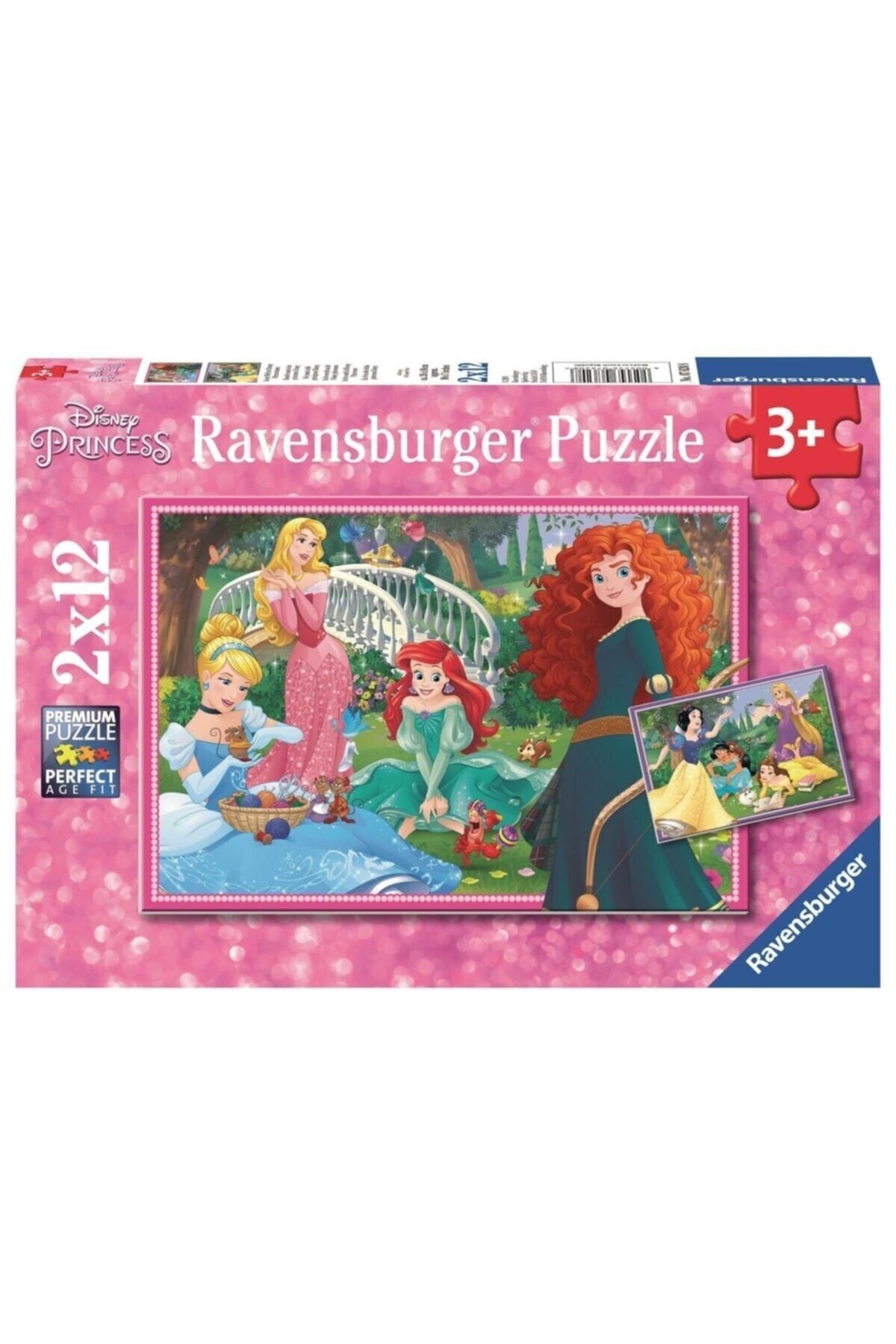 RAVENSBURGER 2x12p Puzzle Wd Princess-076208