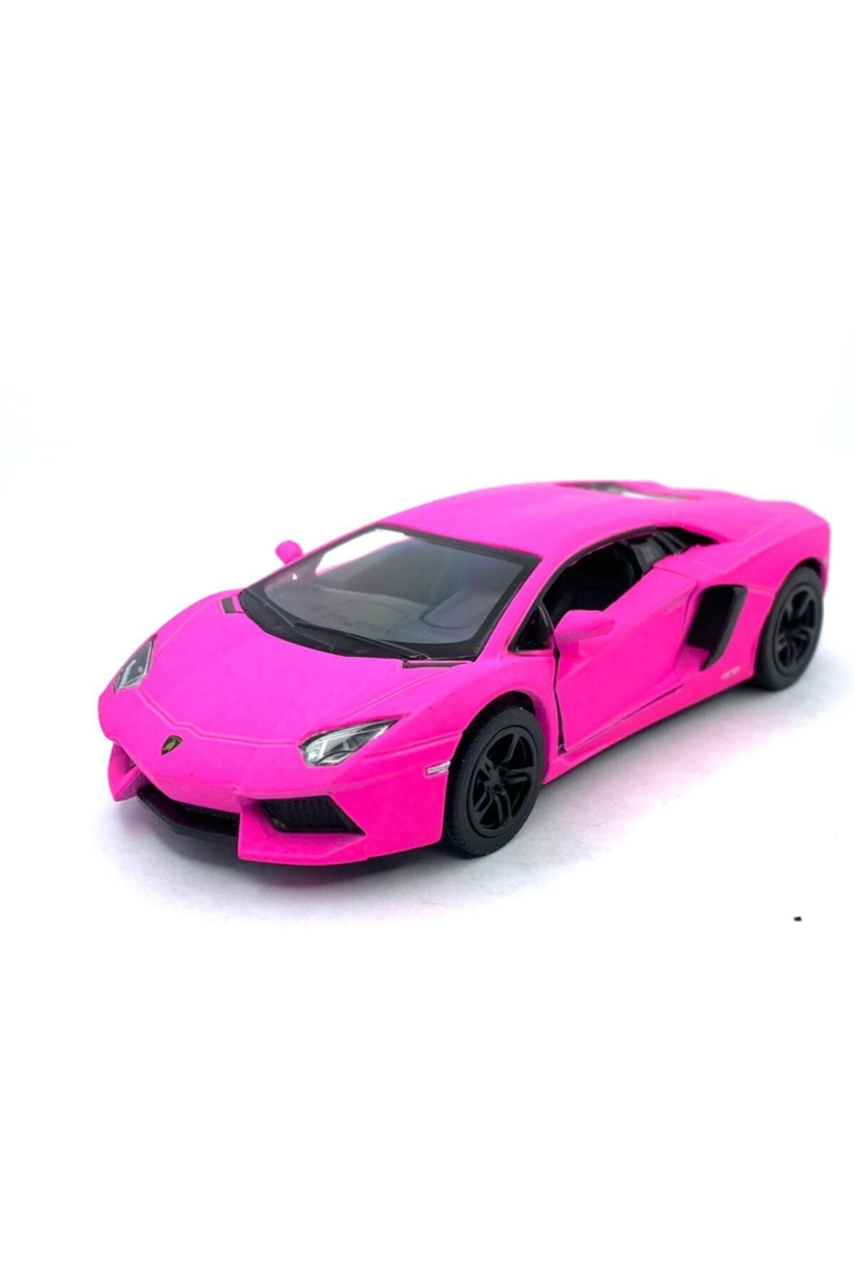 Kinsmart Lamborghini (MAT RENKLİ) Çek Bırak 5inch. Lisanslı Model Araba, Oyuncak Araba