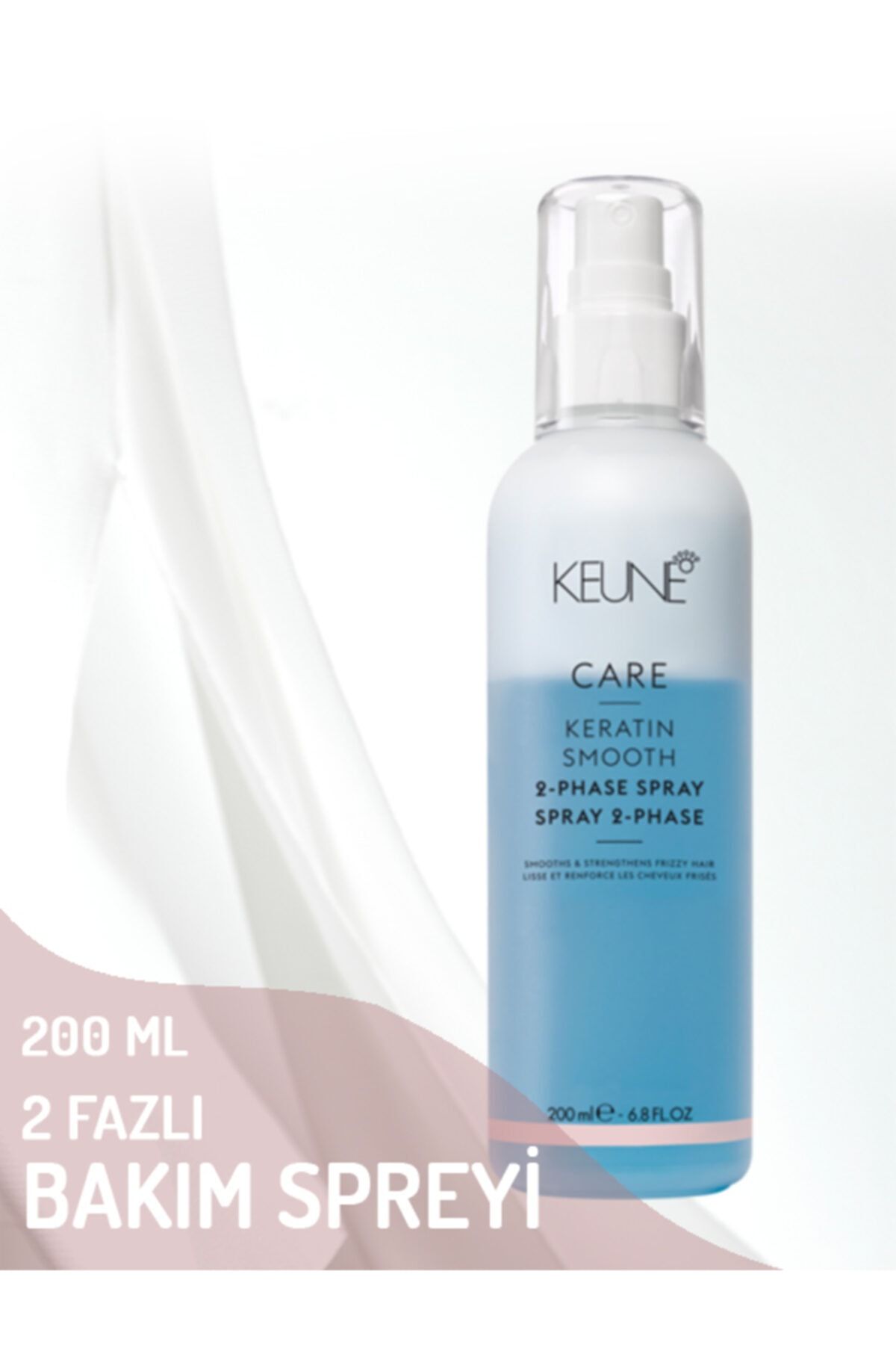 Keune Keratin Smooth 2-phase Spray 2 Fazlı Bakım Spreyi 200ml