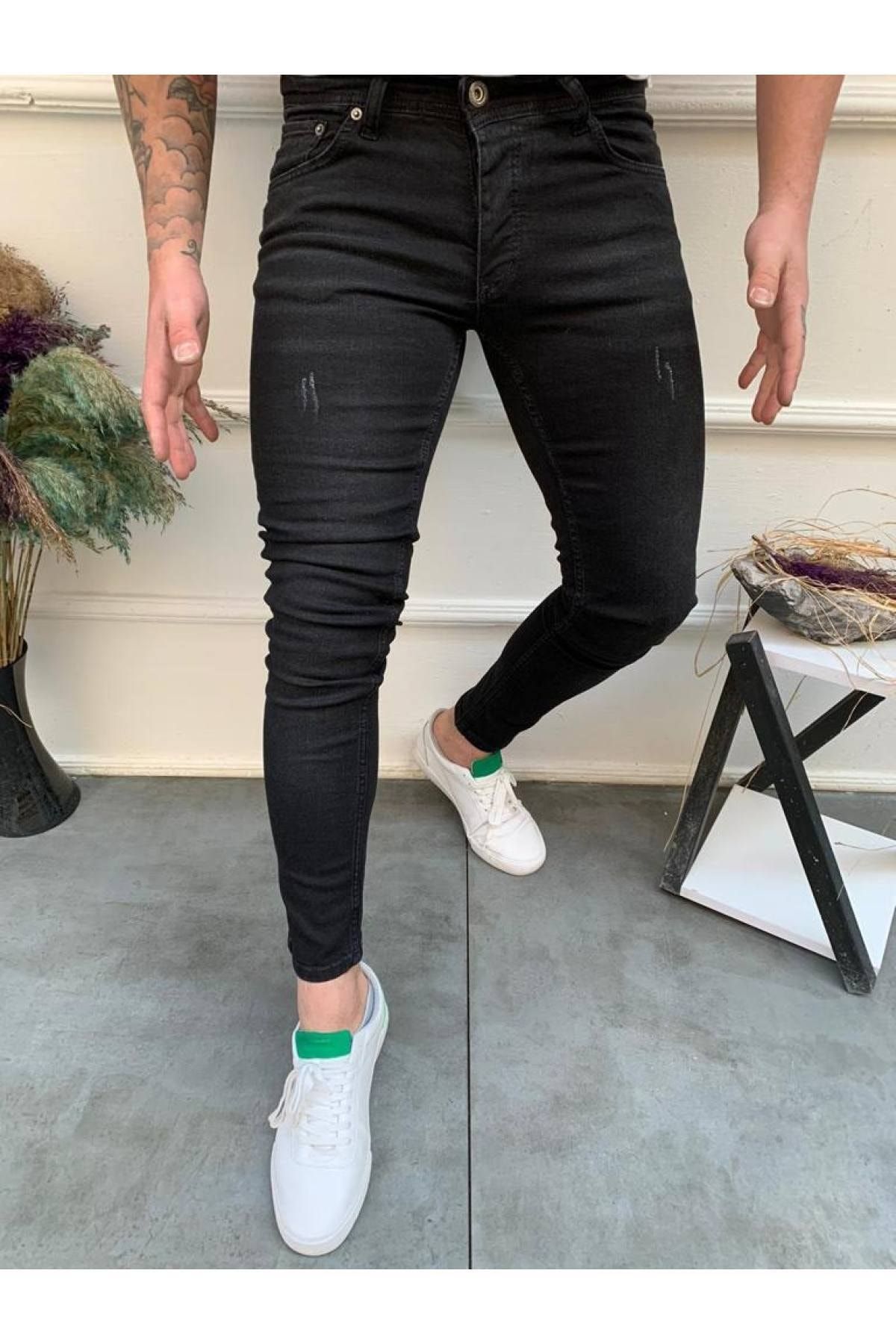 Ser Joven Erkek Siyah Slim Fit Jean