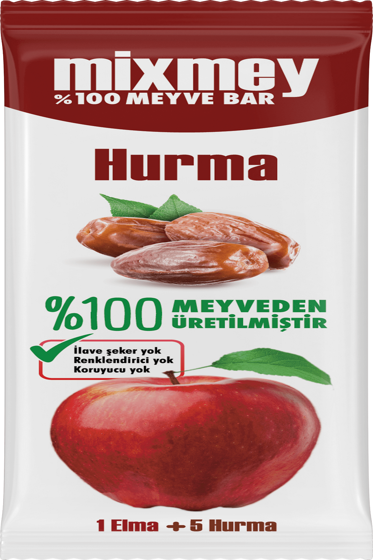 mixmey MİXMEY HURMA MEYVE BAR 20GR * 24 ADET