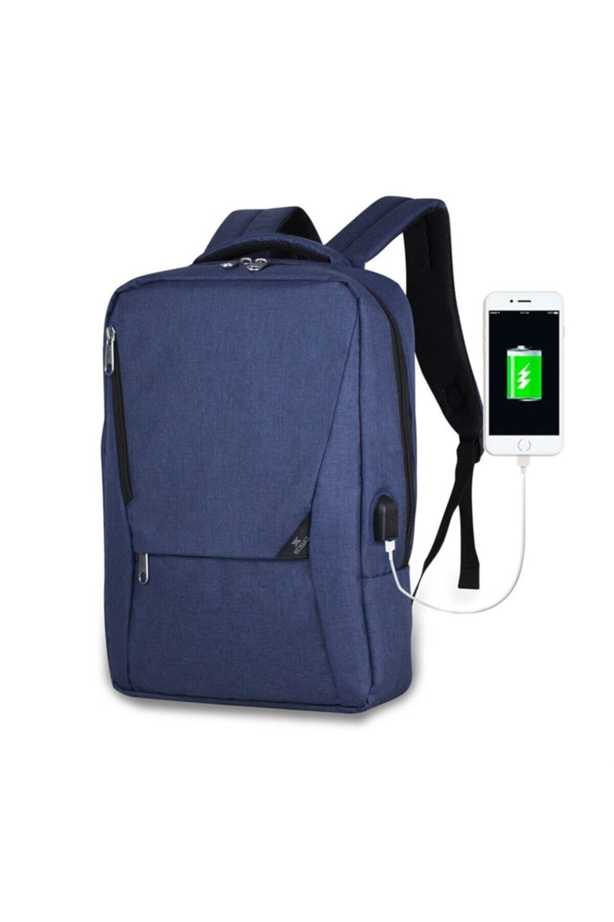 My Valice Unisex Active Usb Şarj Girişli Slim Notebook Sırt Çantası Lacivert Mv0096