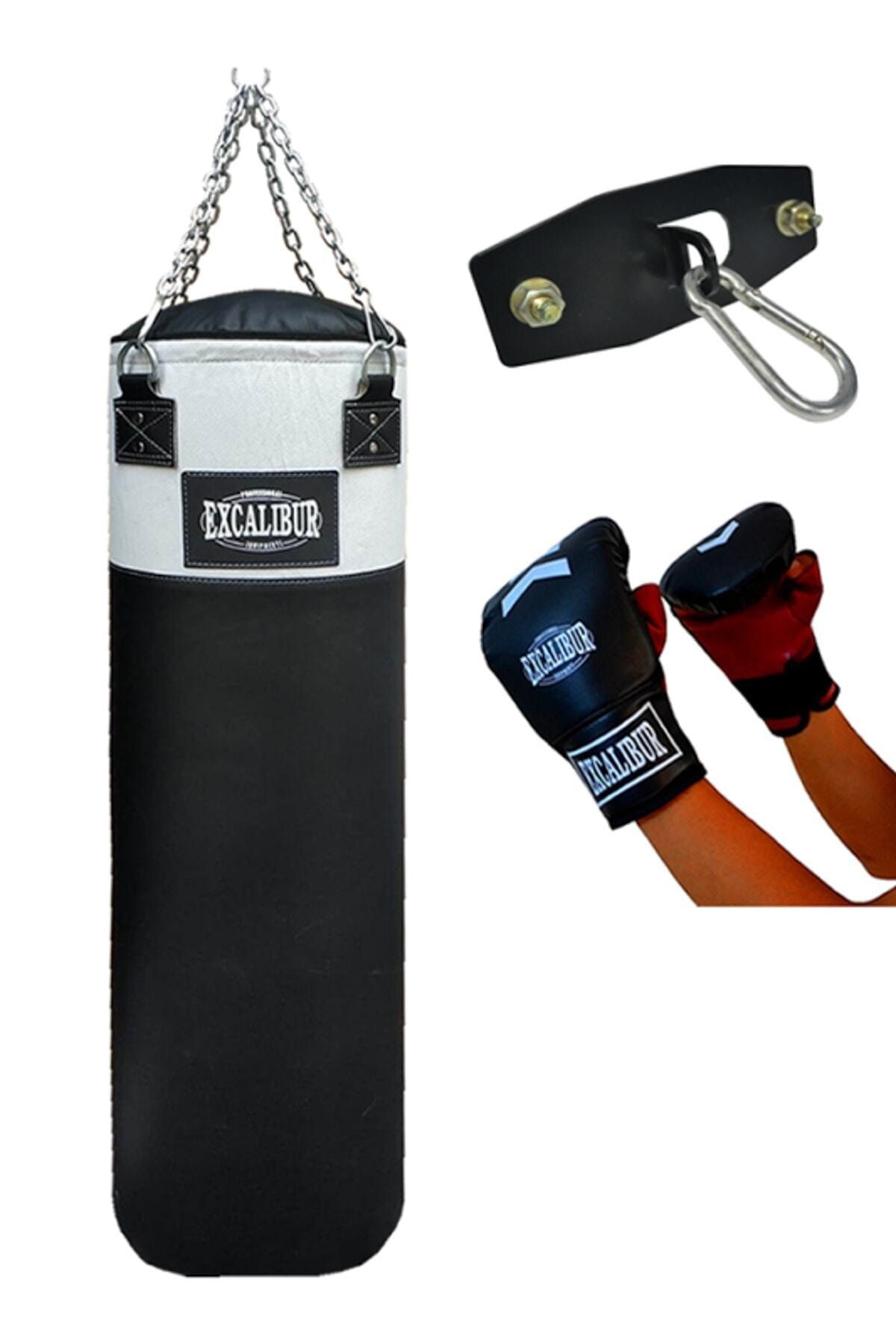 Excalibur Sunstar Boks Torbası 120 cm X 35 cm Eldiven + Tavan Askı Aparatı Hediyeli