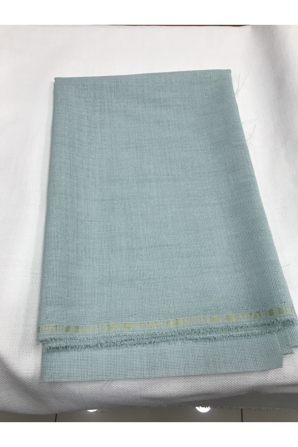 etuval Nil Yeşili Linen Etamin Punch Ve Pano Kumaşı 50x80