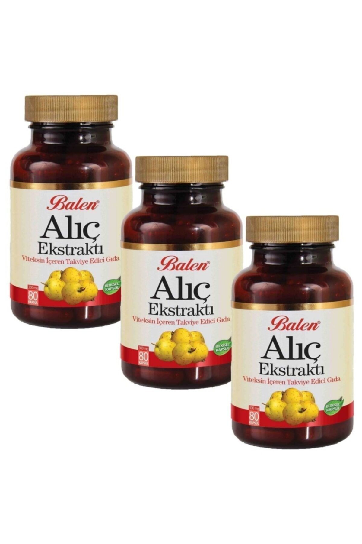 Balen Alıç Ekstraktı Kapsül 375mg 80 Kapsül 3 Adet