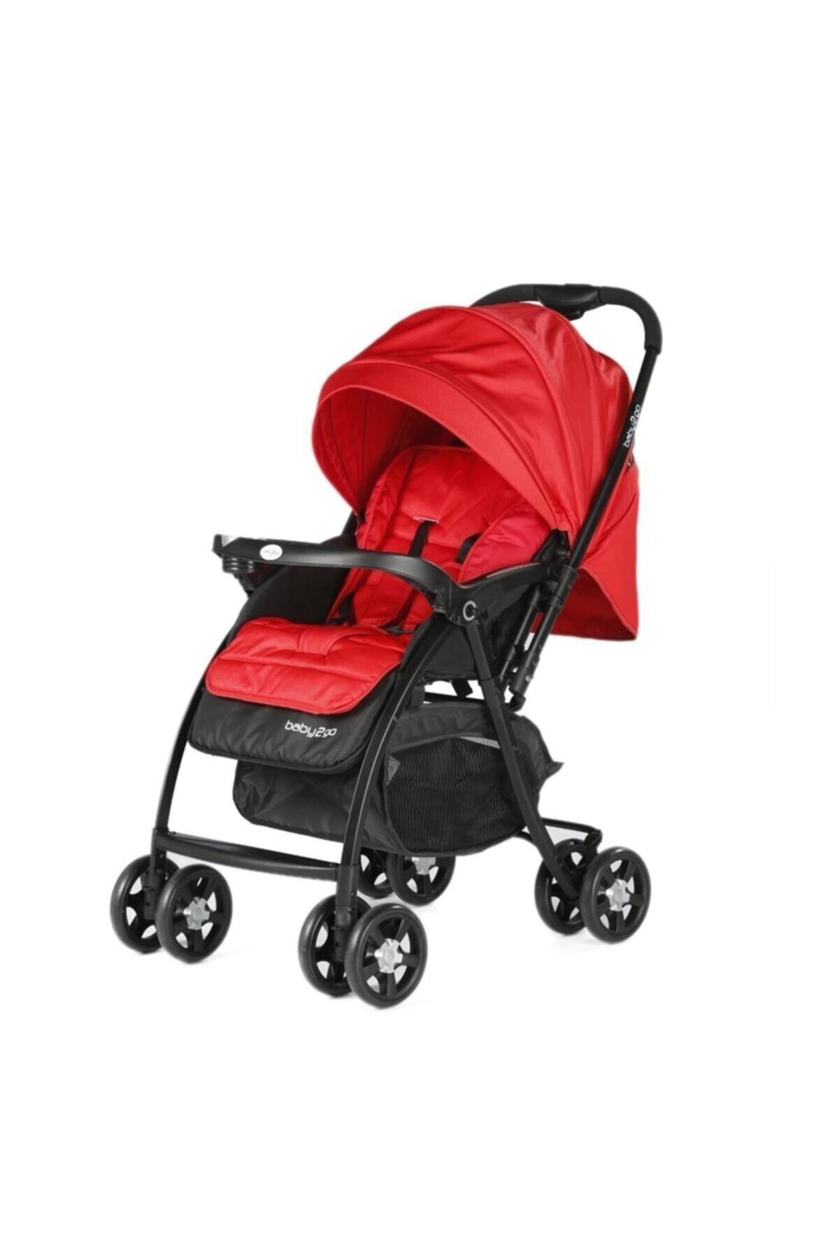 Baby2Go 6021 Soft Çift Yönlü Bebek Arabası - Kırmızı