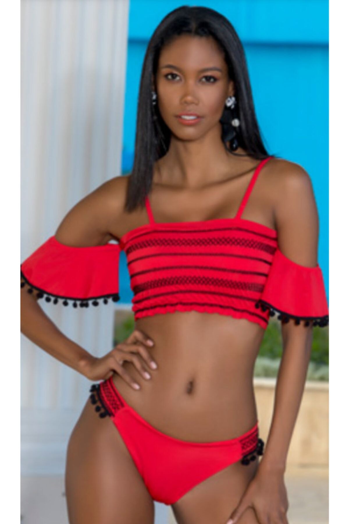 Armes Bikini Set Red Trendyol