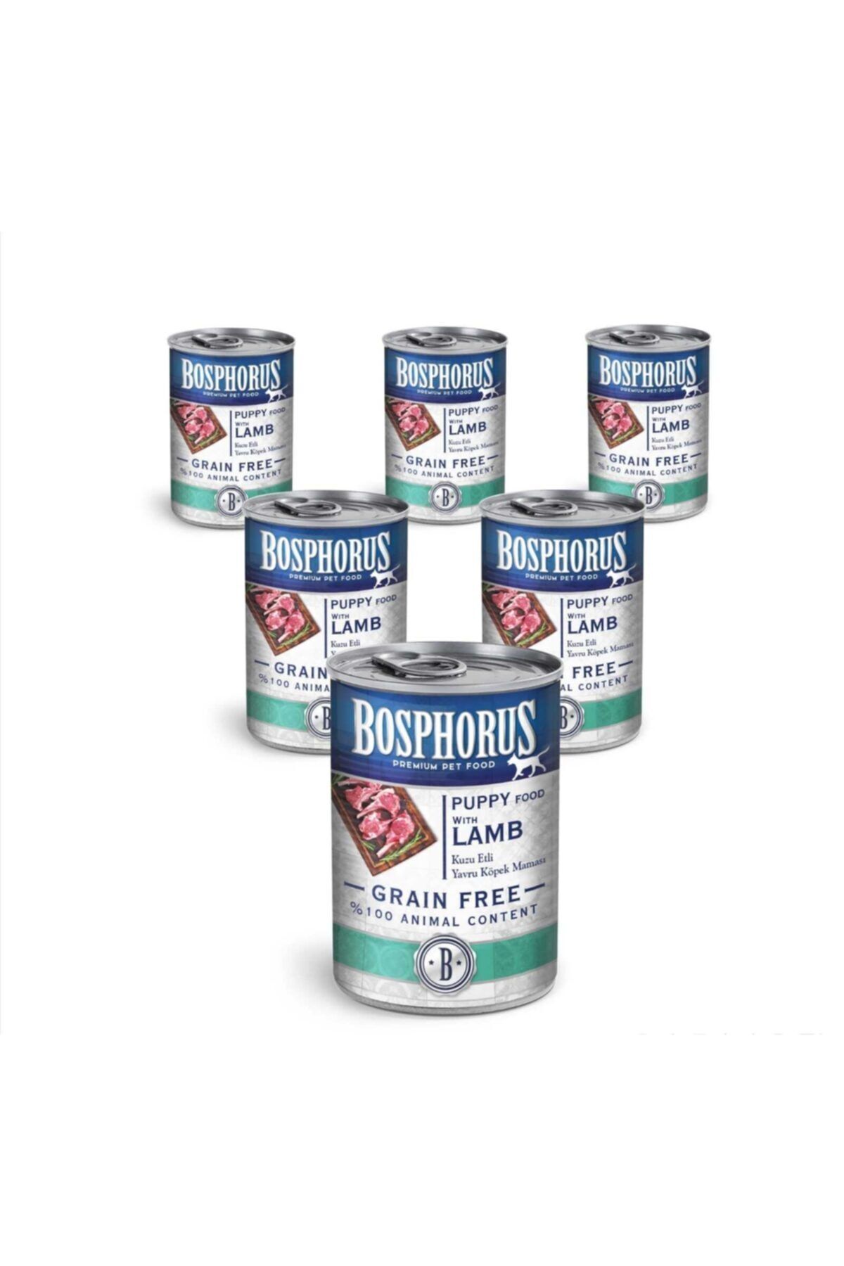 Bosphorus Pet Food Kuzu Etli Yavru Köpek Maması 6x415 gr 6'lı