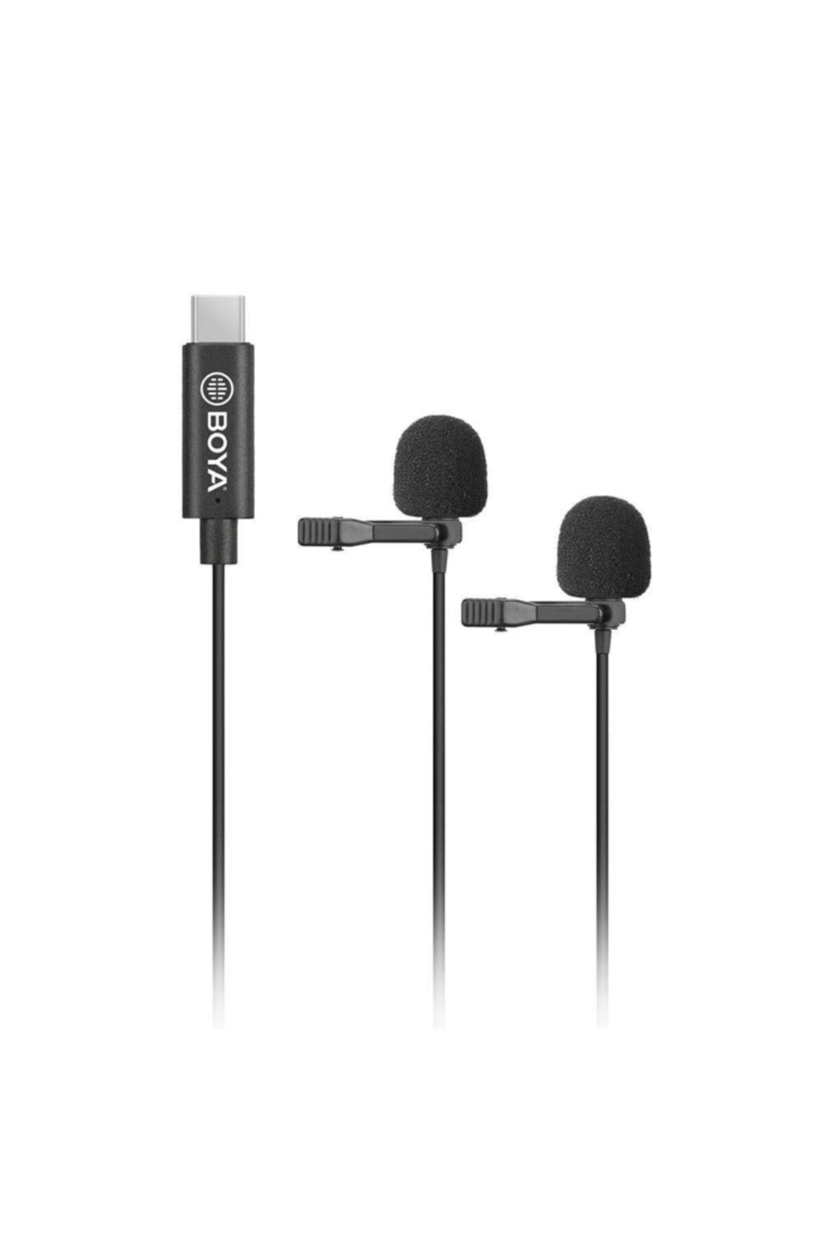 BOYA Uyumlu By-m3d Type-c Telefon Ikili Yaka Mikrofonu