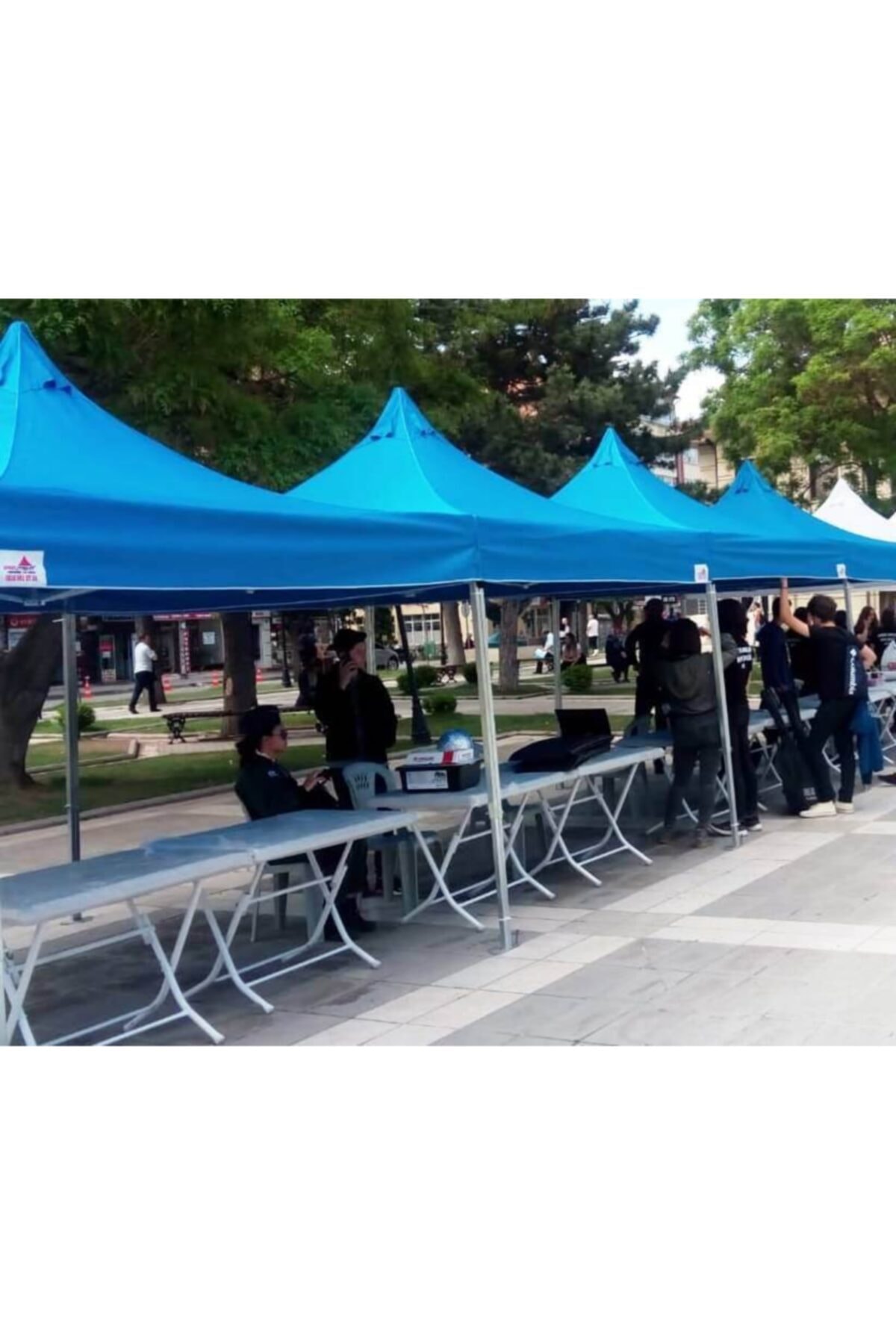 Protent 3x3 Fuar Reklam Organizasyon Stand Çadırı Portatif Gölgelik Katlanabilen Çardak Bahçe Çardağı