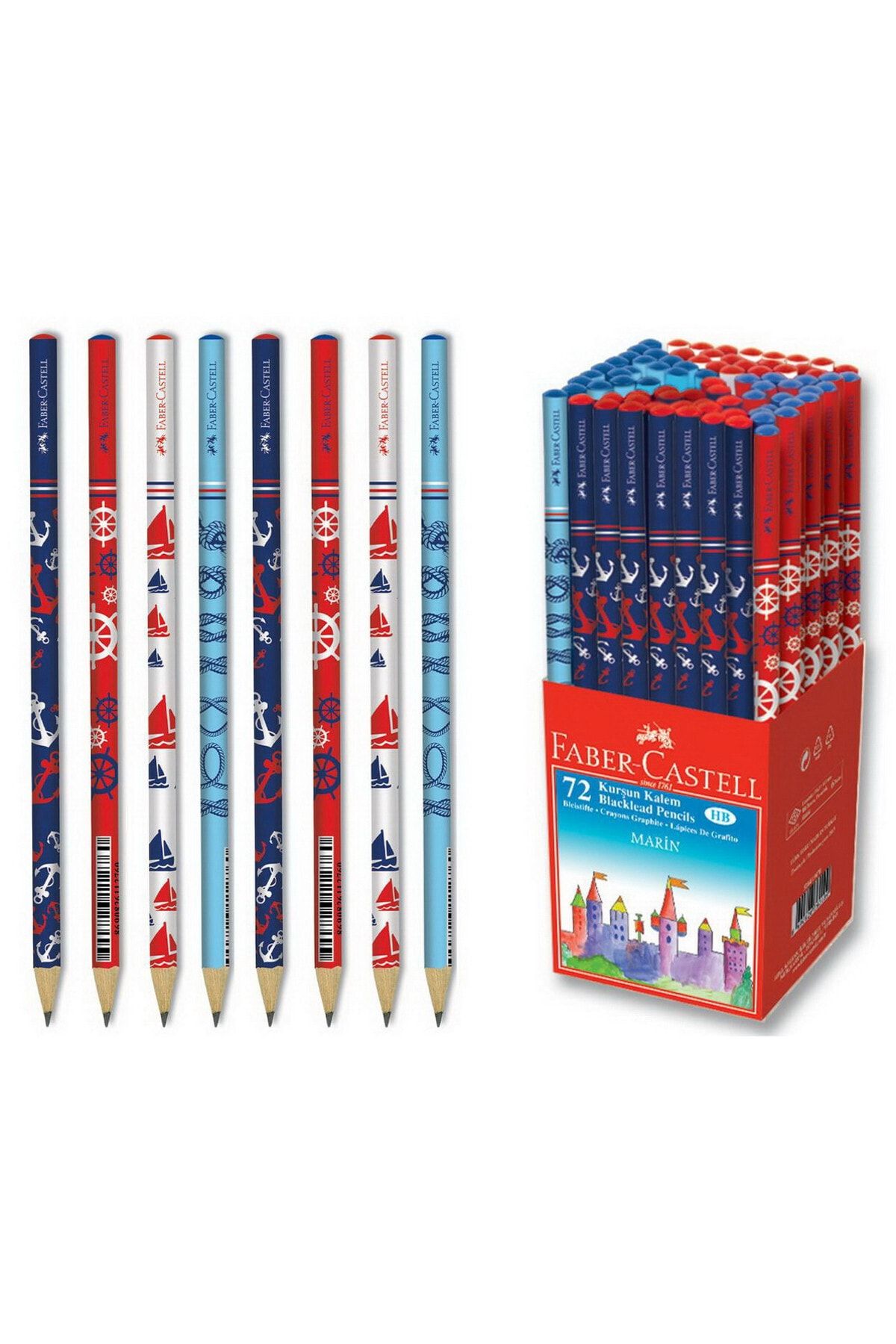 Faber Castell Faber Marin Yuvarlak Kurşun Kalem 12 Li Paket (5244119070)