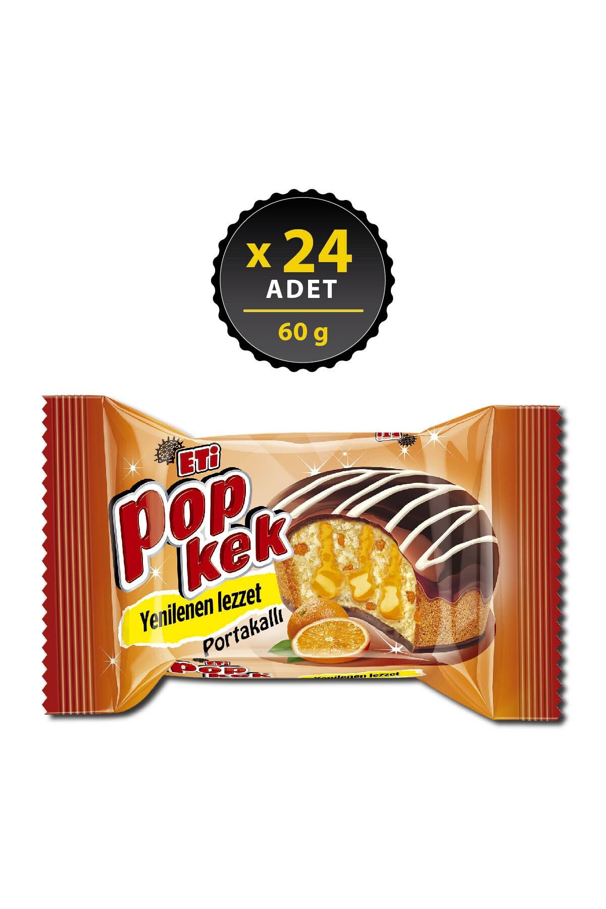 Eti Popkek Portakallı 60 g x 24 Adet