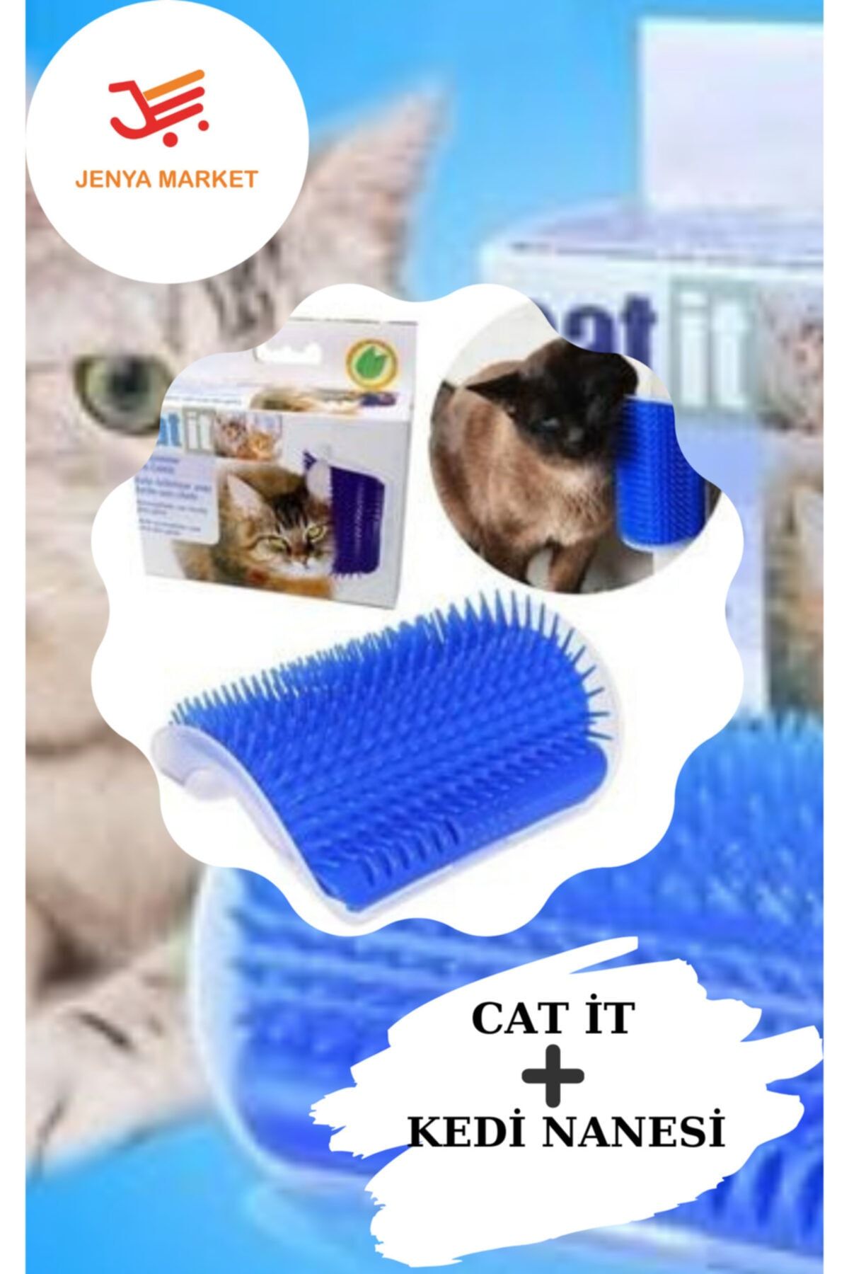 Jenya Market Kedi Kaşıma - Kaşınma Aparatı Catit (kedi Nanesi Hediyeli)