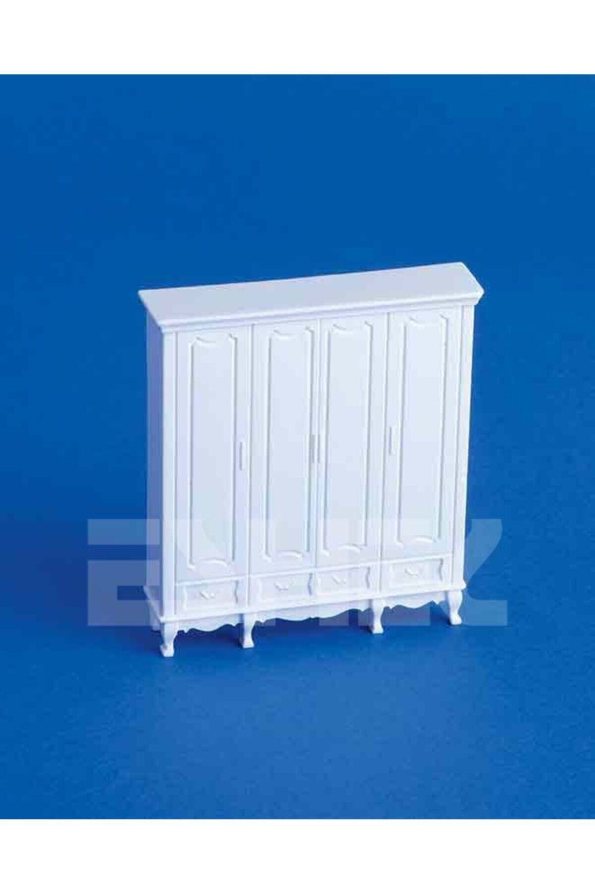 Eshel Maket 4 Kapılı - 4 Çekmeceli Dolap 1-50 Ölçek