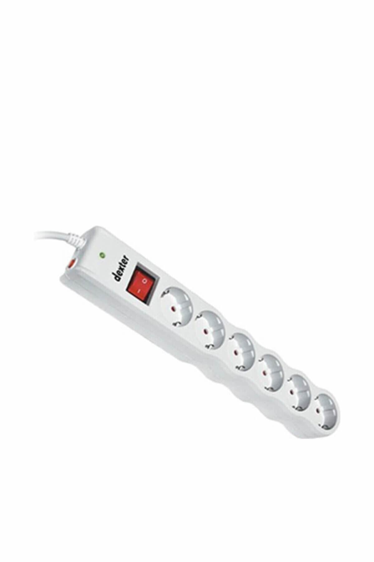 Tunçmatik Dexter Surge Akım Korumalı Priz 6-surge Protection Plug-238 Joule 1.2 m Kablo Tsk5011