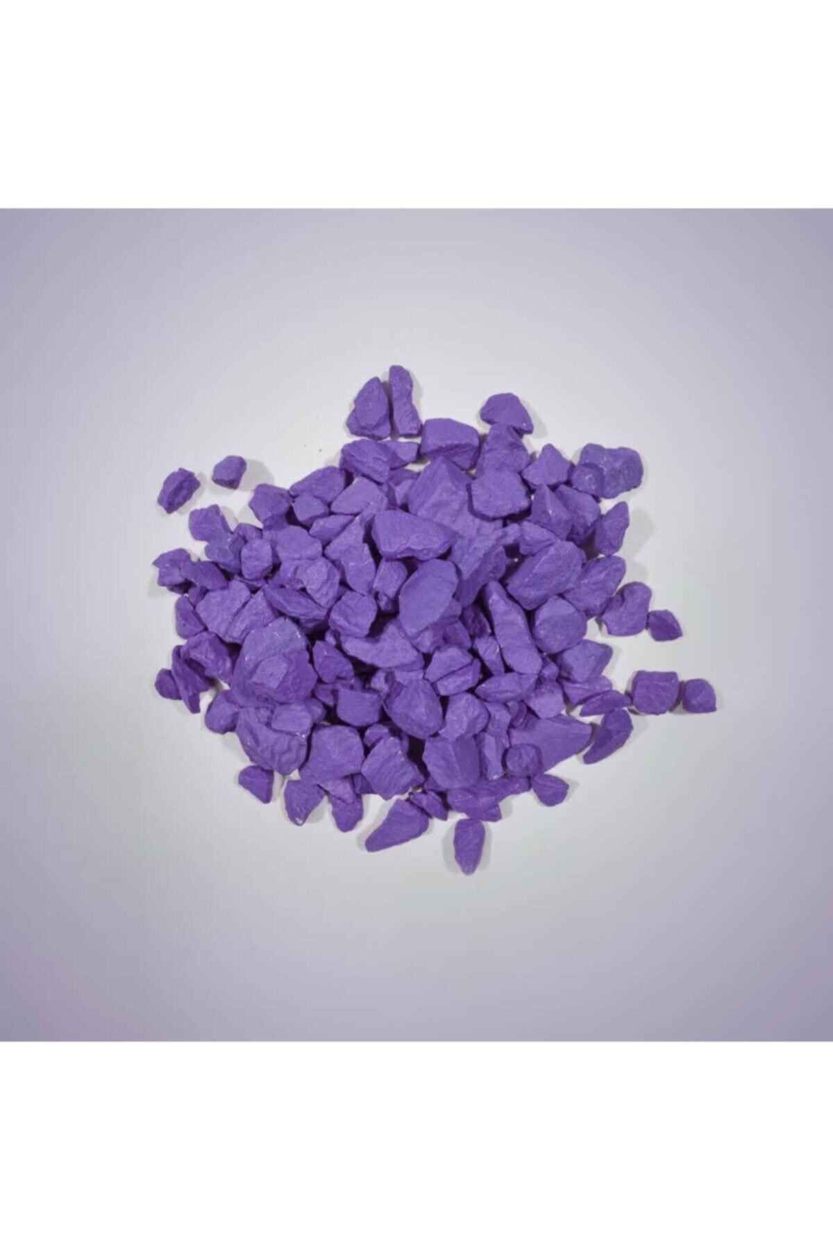Aker Hediyelik Mor Dekoratif Teraryum Taşı 1 kg