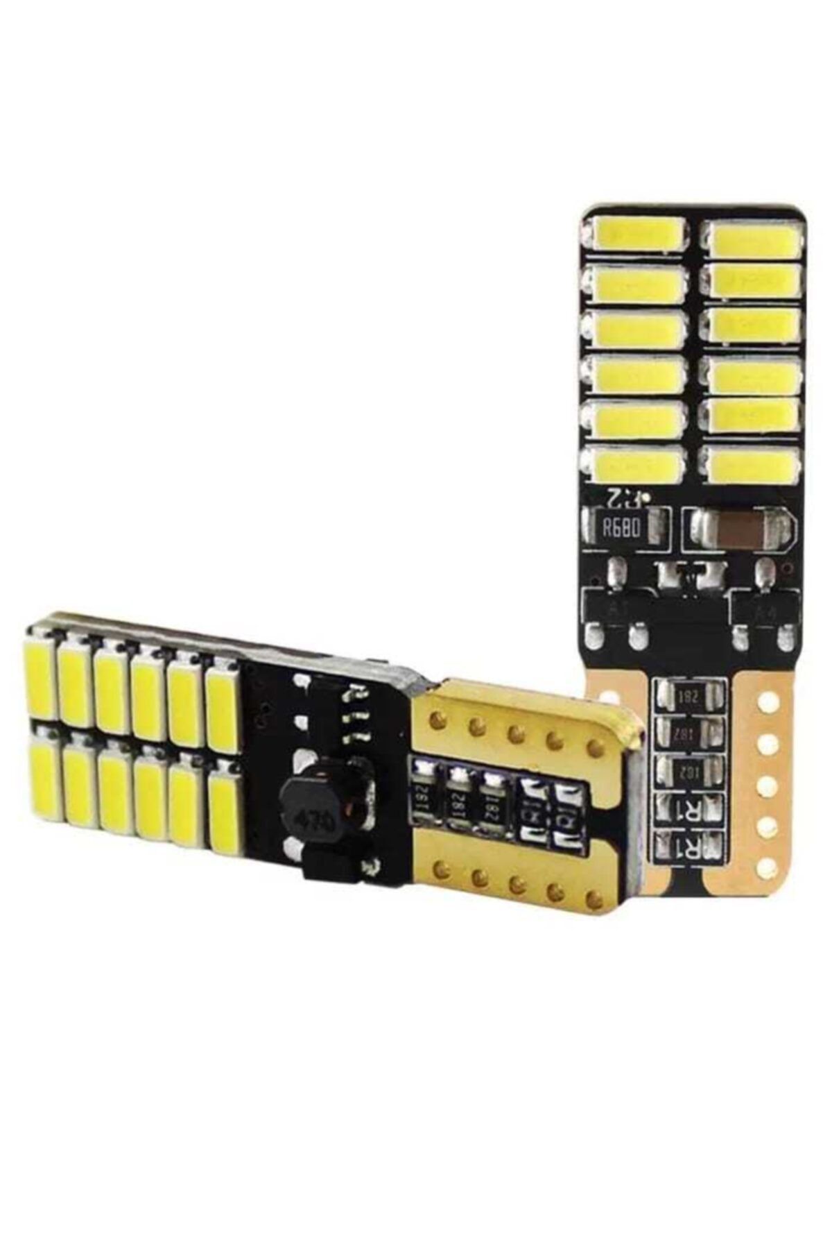 BALP 2 Adet Beyaz Renk T10 Dipsiz Led Ampul Park Ampulü Gündüz Farı Yüksek Işık Güçlü Canbuslü
