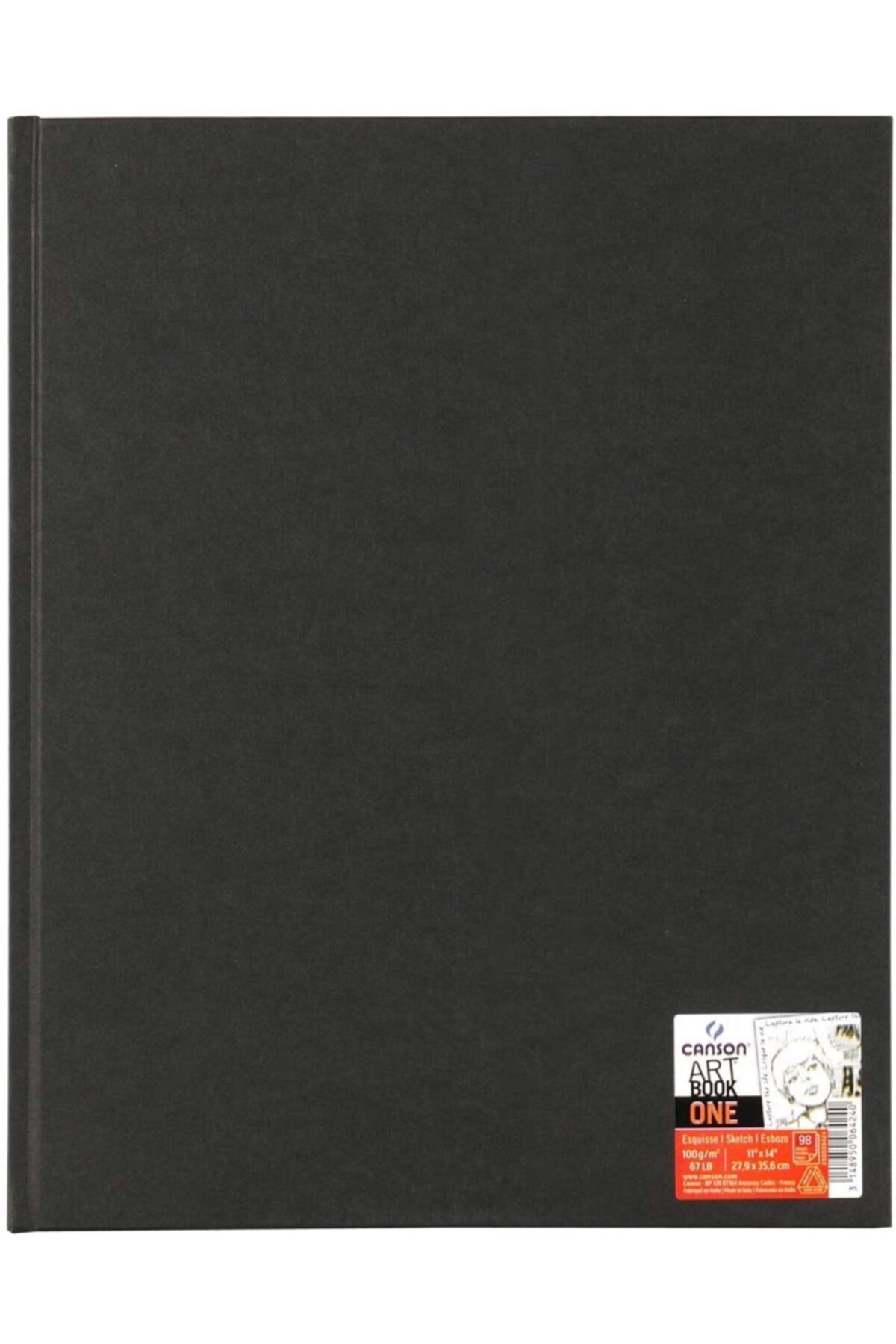 Canson One Art Book Sert Kapak Eskiz Defteri 100 gr. 27,9x35,6 cm.