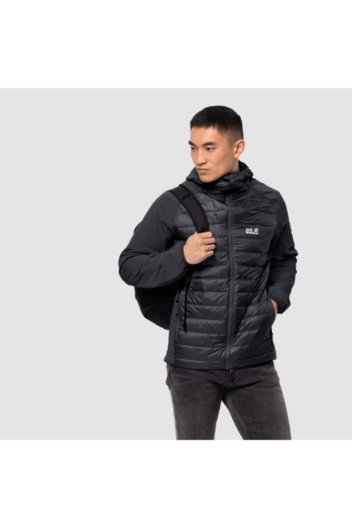 Jack Wolfskin Erkek Siyah Jwp Hybrid M Outdoor Mont