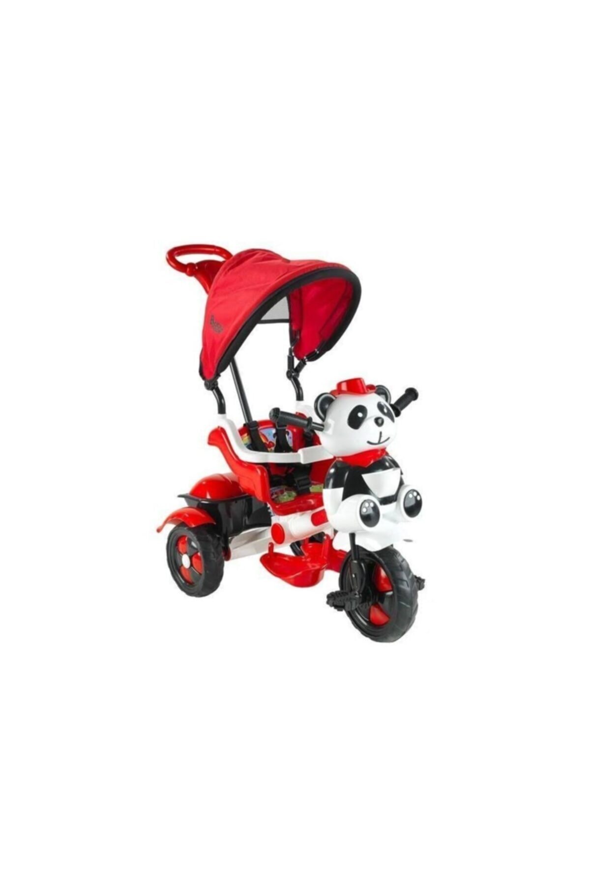 BabyHope Kırmızı Little Panda 3 Tekerli Kontrollü Bisiklet 127