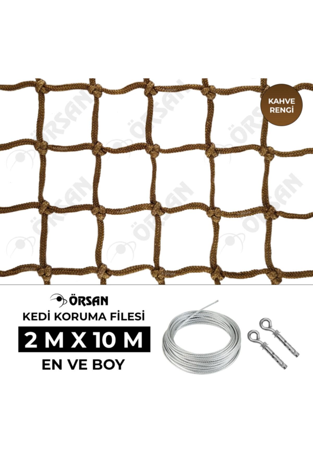 Örsan File Kedi Filesi 2mx10m Kahverengi - Kedi Balkon Filesi - Kedi Koruma Filesi