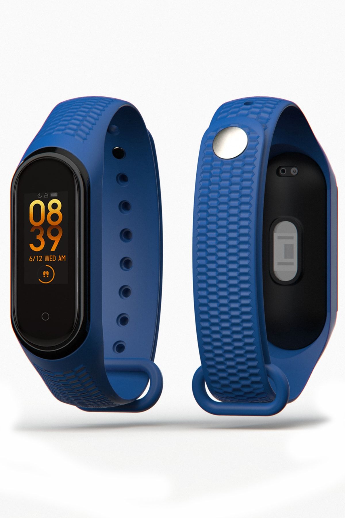 PUFWİN Kabartma Desenli Xiaomi Mi Band 3 Ve 4 Uyumlu Kordon