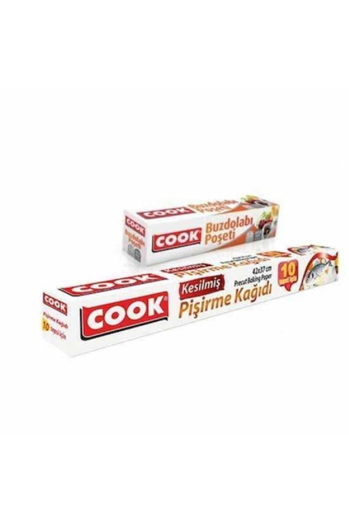COOK Pişir Sakla 2 Li Set (kesilmiş Pişirme Kağıdı 10 Lu + Orta Boy Buzdolabı Poşeti)